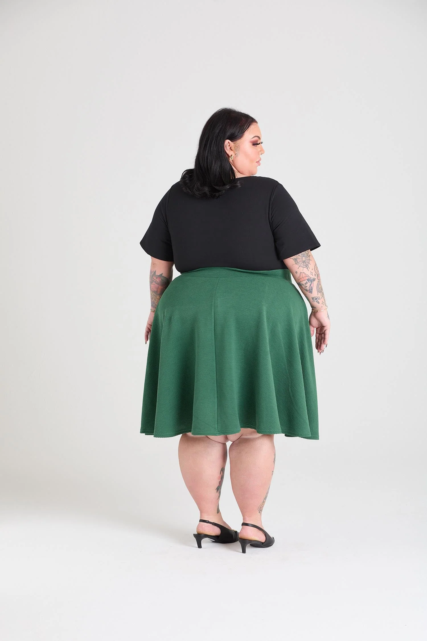 Ottoman Flare Skirt - Petit Pois - Zenithce