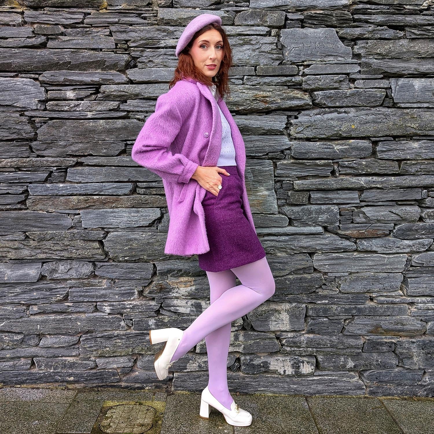 80 Denier Tights - Lavender - Zenithce