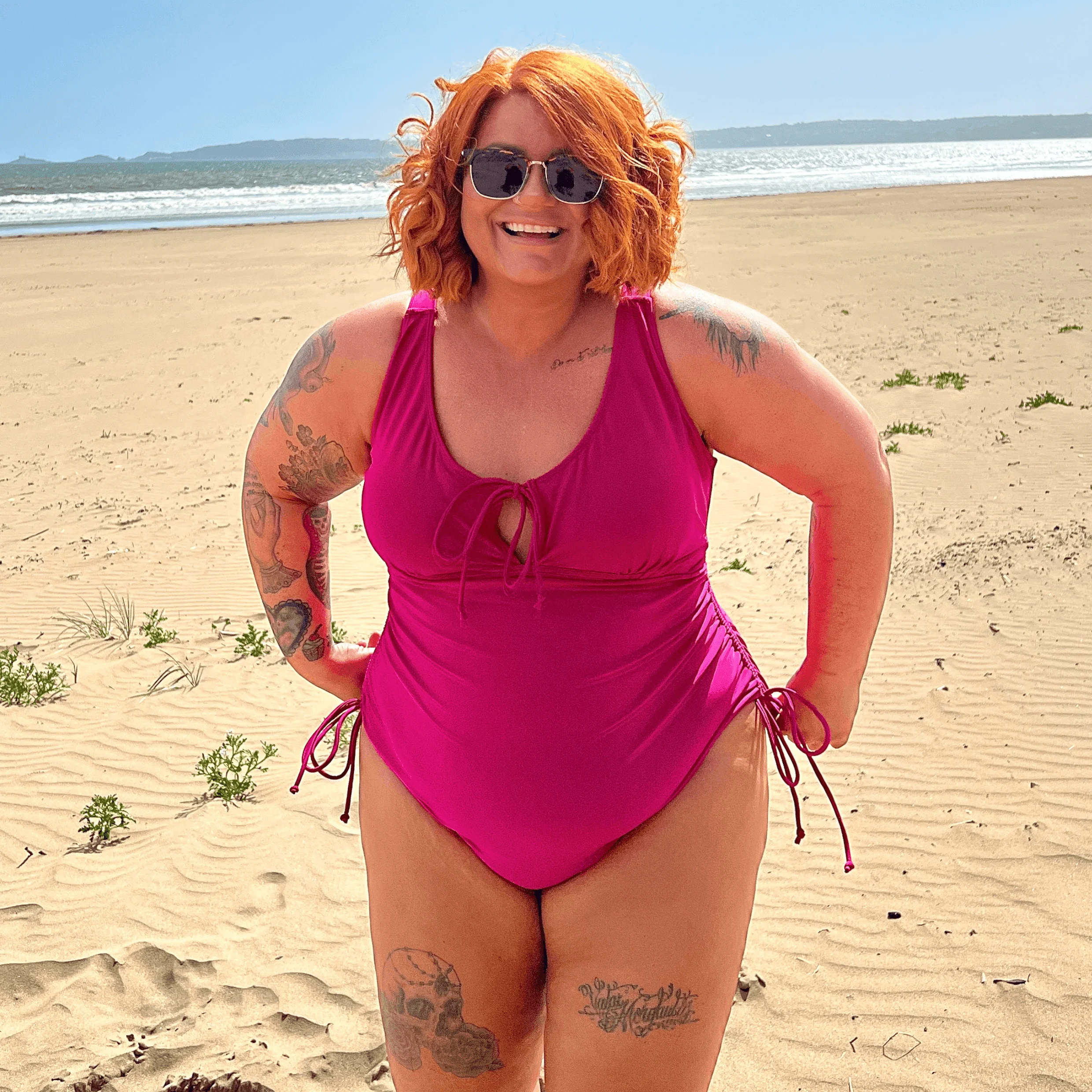 Phone Home Swimsuit - Hot Pink - Zenithce