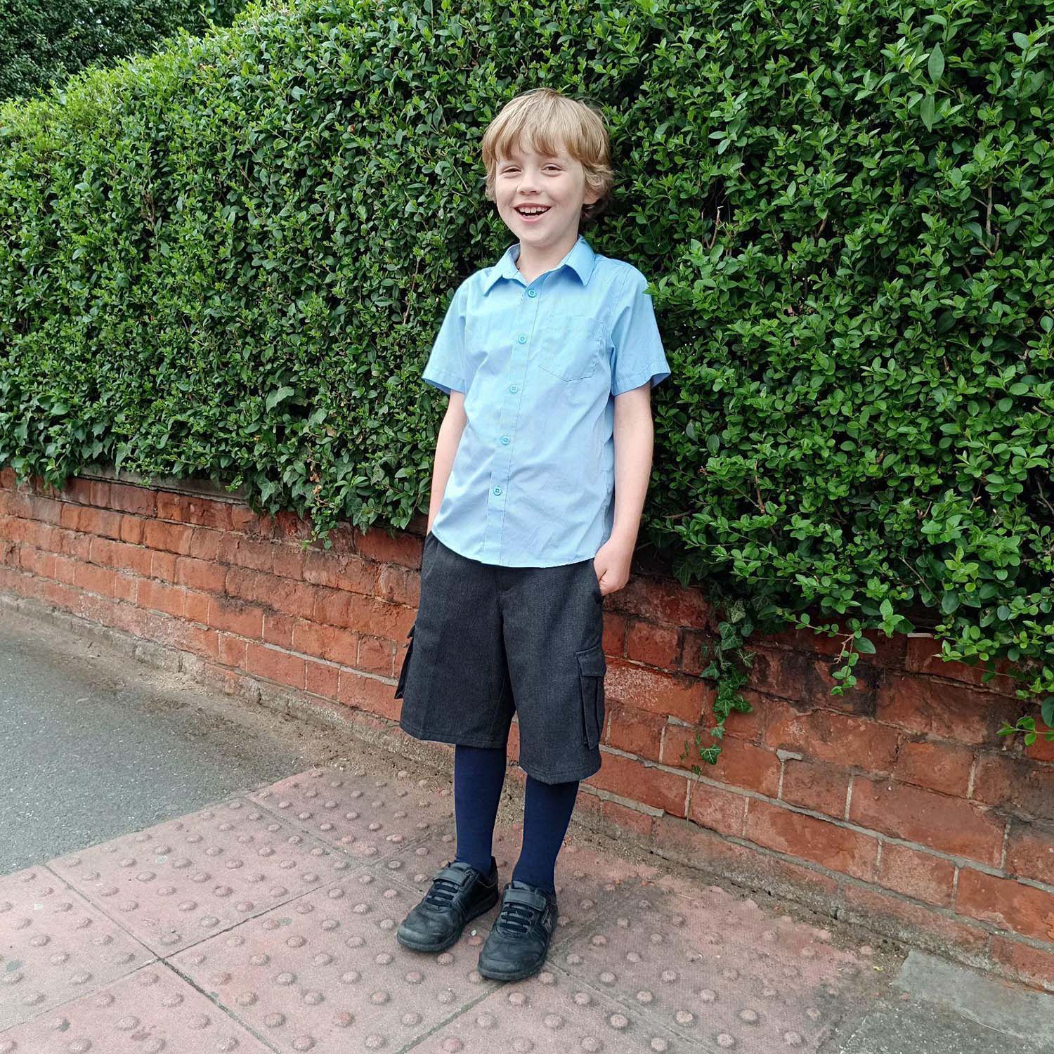 Kids Cotton Tights - Navy - Zenithce