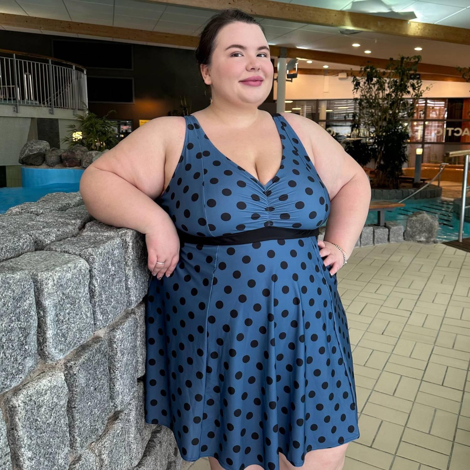 There Can Be Only One Swim Dress - Polka - Zenithce