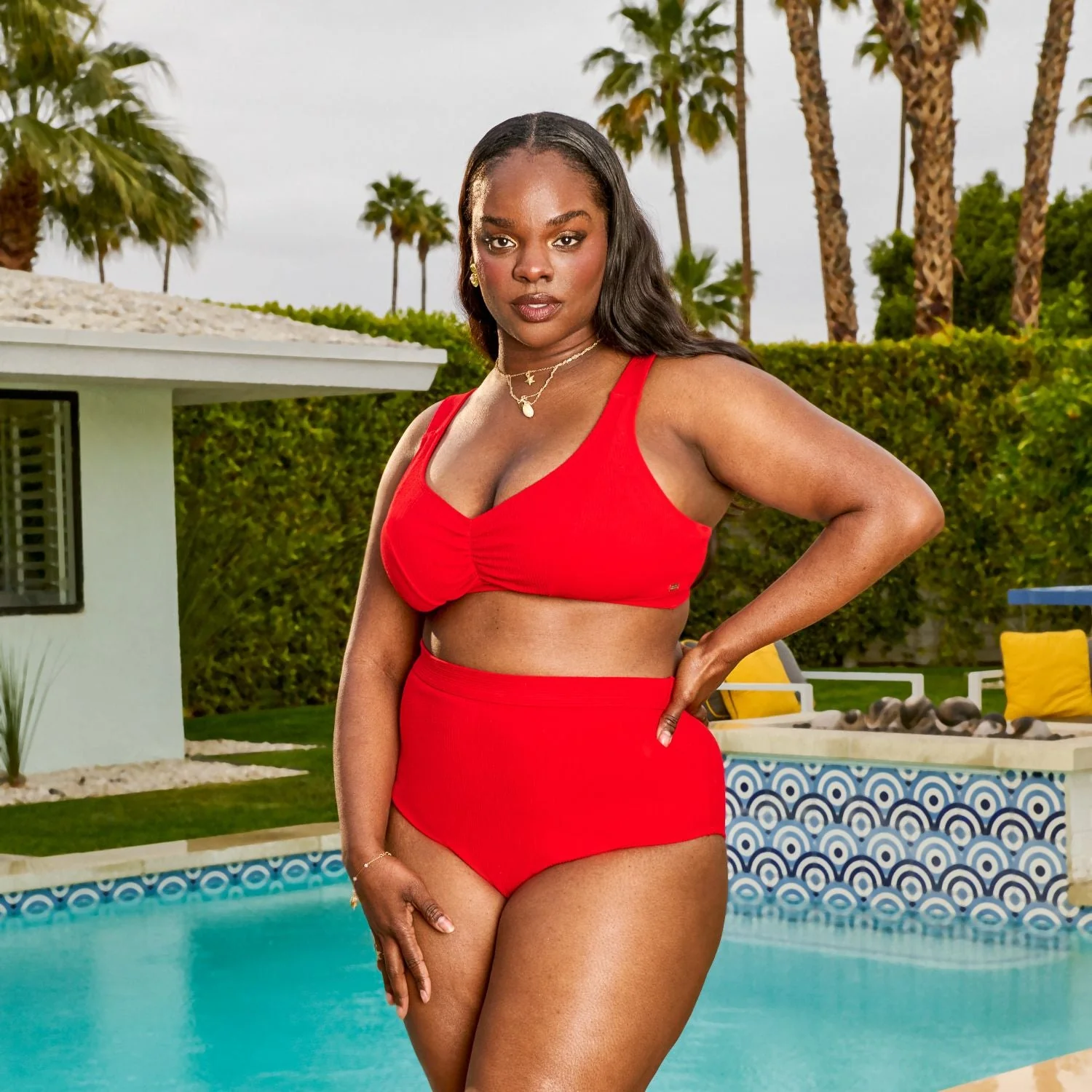 Tidelands Bikini Bottoms - Red - Zenithce