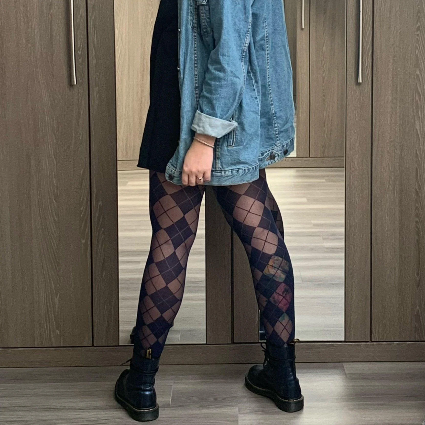 Diamond Tights - Navy - Zenithce