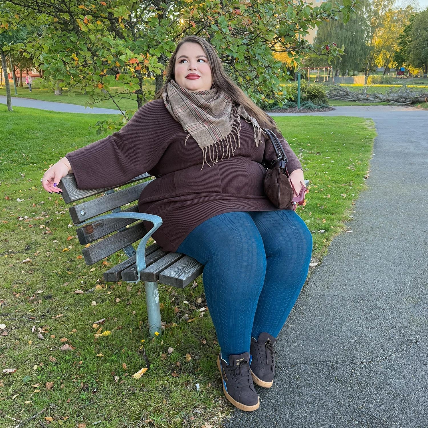 Grannies Cable Knit Wool Tights V2 - Bone China - Zenithce