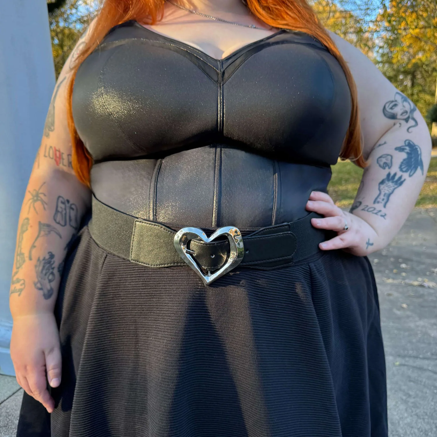 Siren Faux Leather Bustier - Zenithce