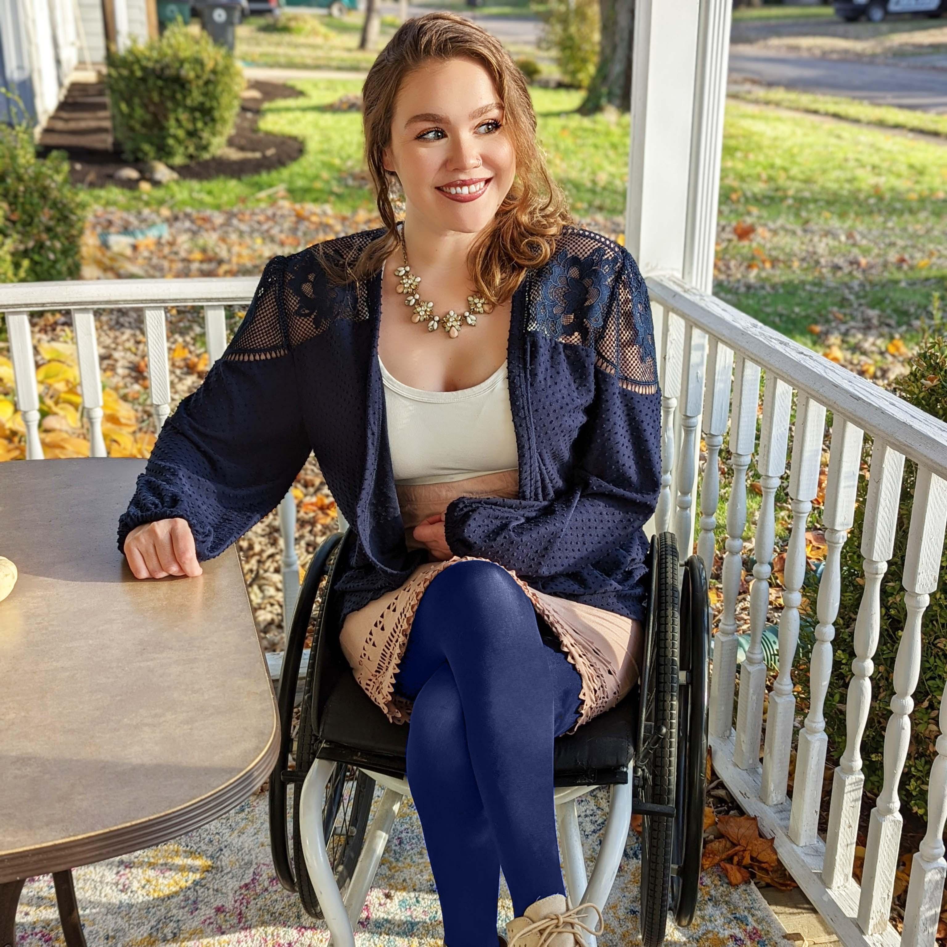 120 Denier Tights - Navy - Zenithce