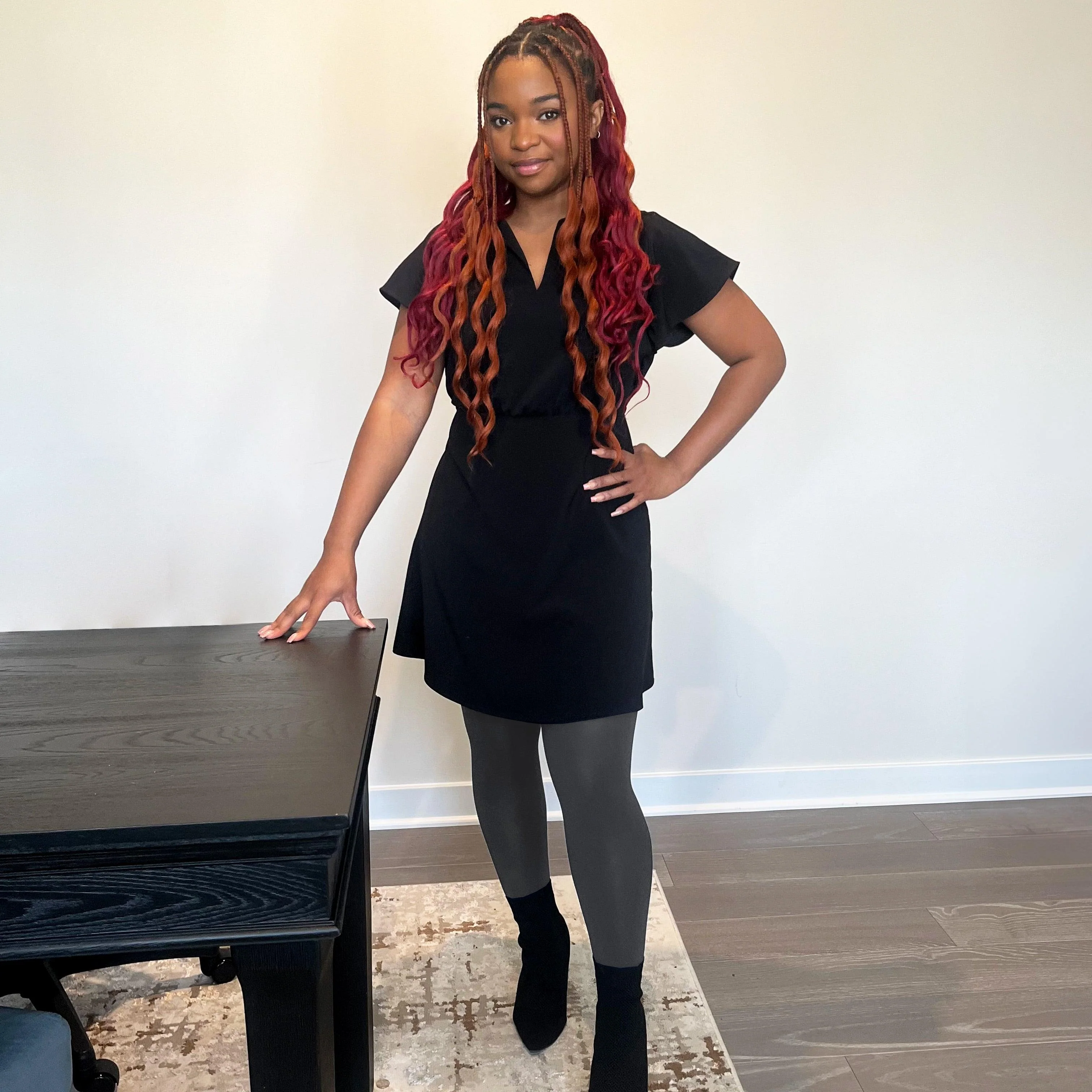 Huggy Light Compression Tights - Slate - Zenithce