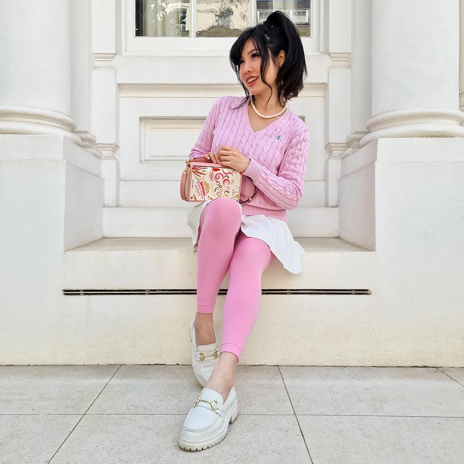 Footless Tights - Dragon Fruit - Zenithce