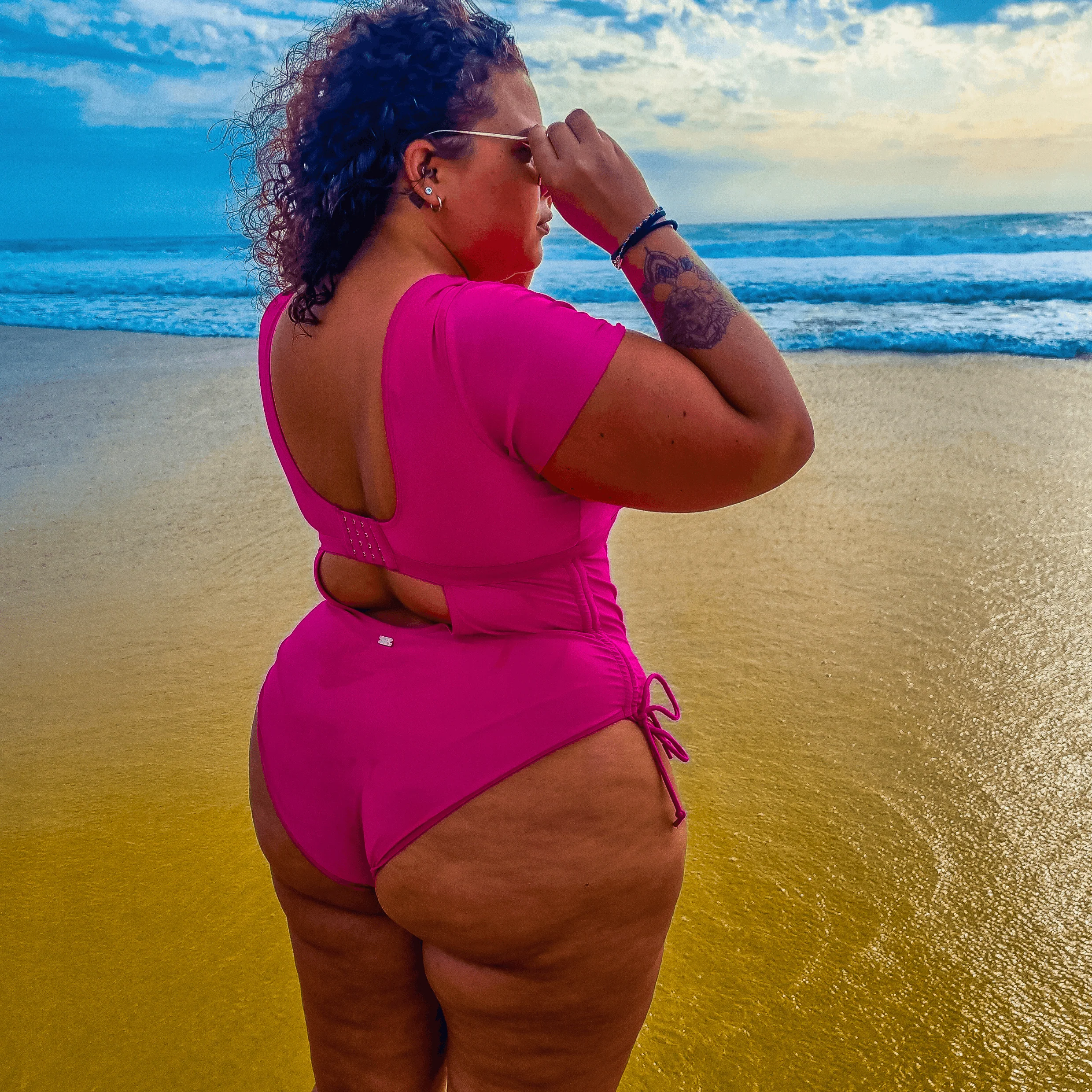 Show me the money Swimsuit - Hot Pink - Zenithce