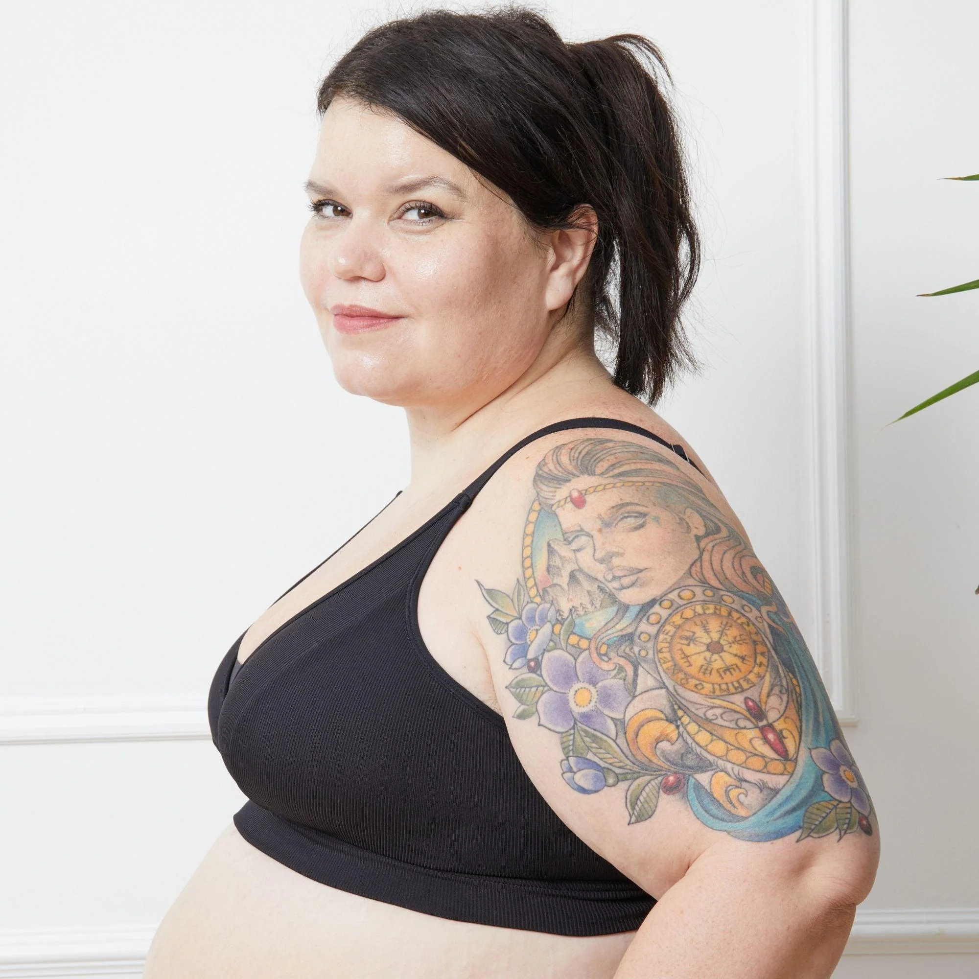 Everyday Ribbed Bra - Black - Zenithce