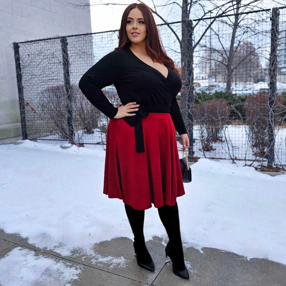 Organic Cotton Wrap Top - Black - Zenithce