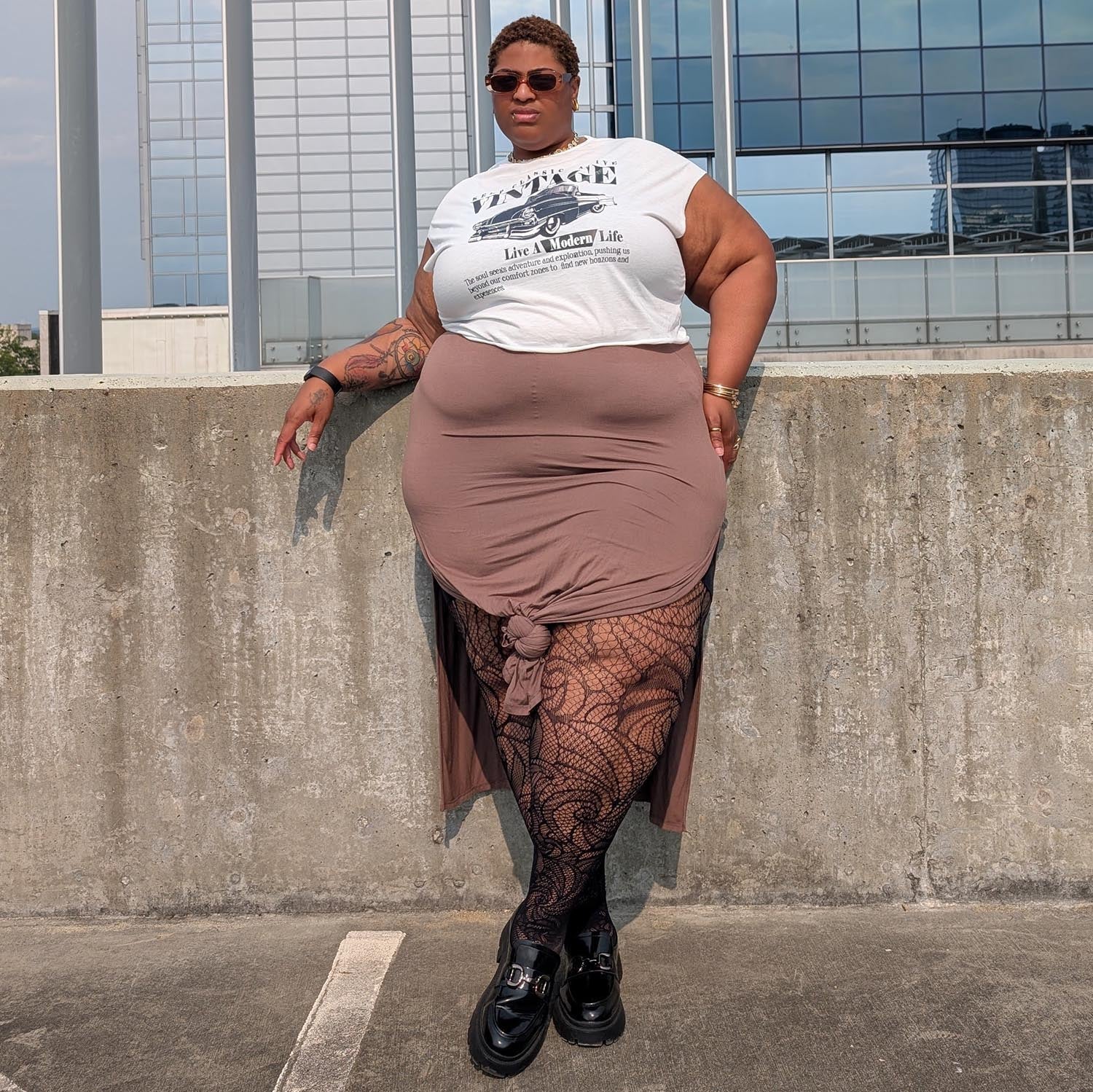 Thighs The Limit Fishnets - Timewarp - Black - Zenithce