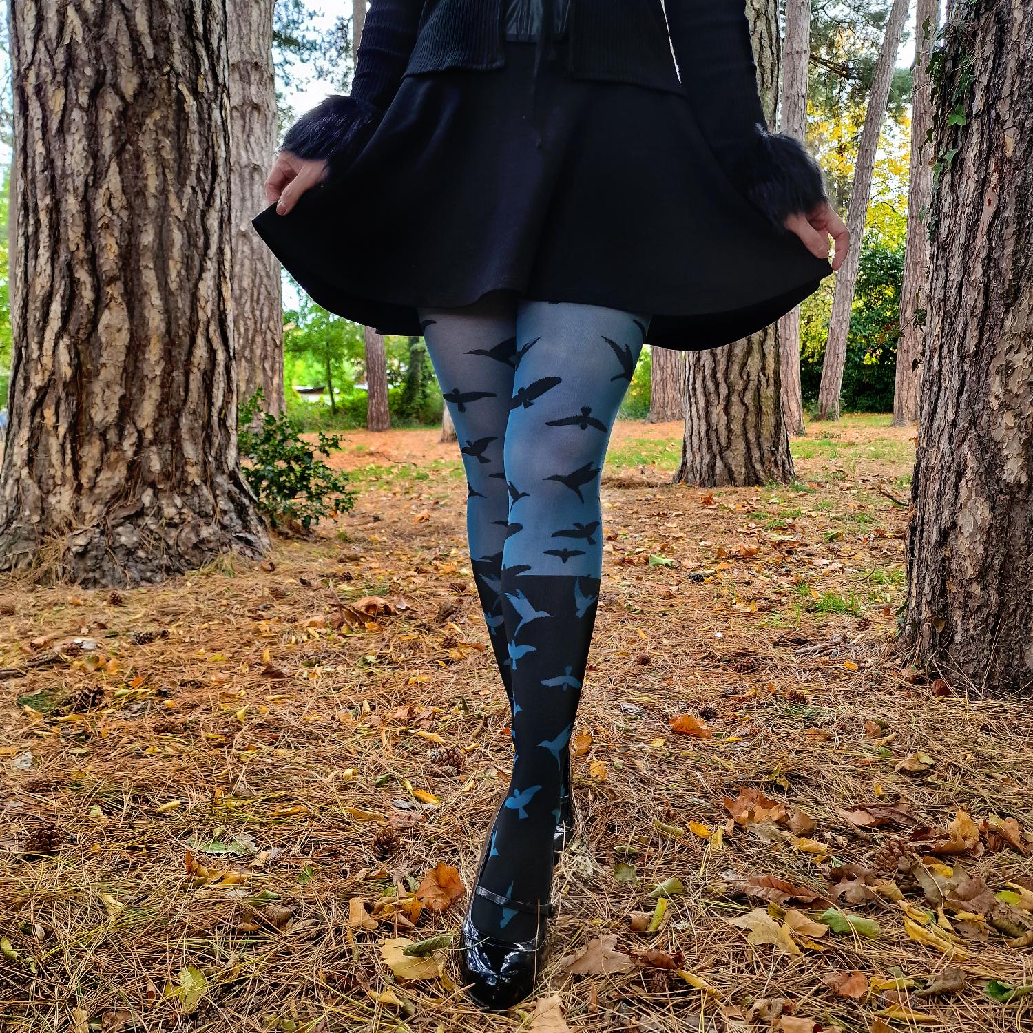 The Birds 80 Denier Tights - Aurora - Zenithce