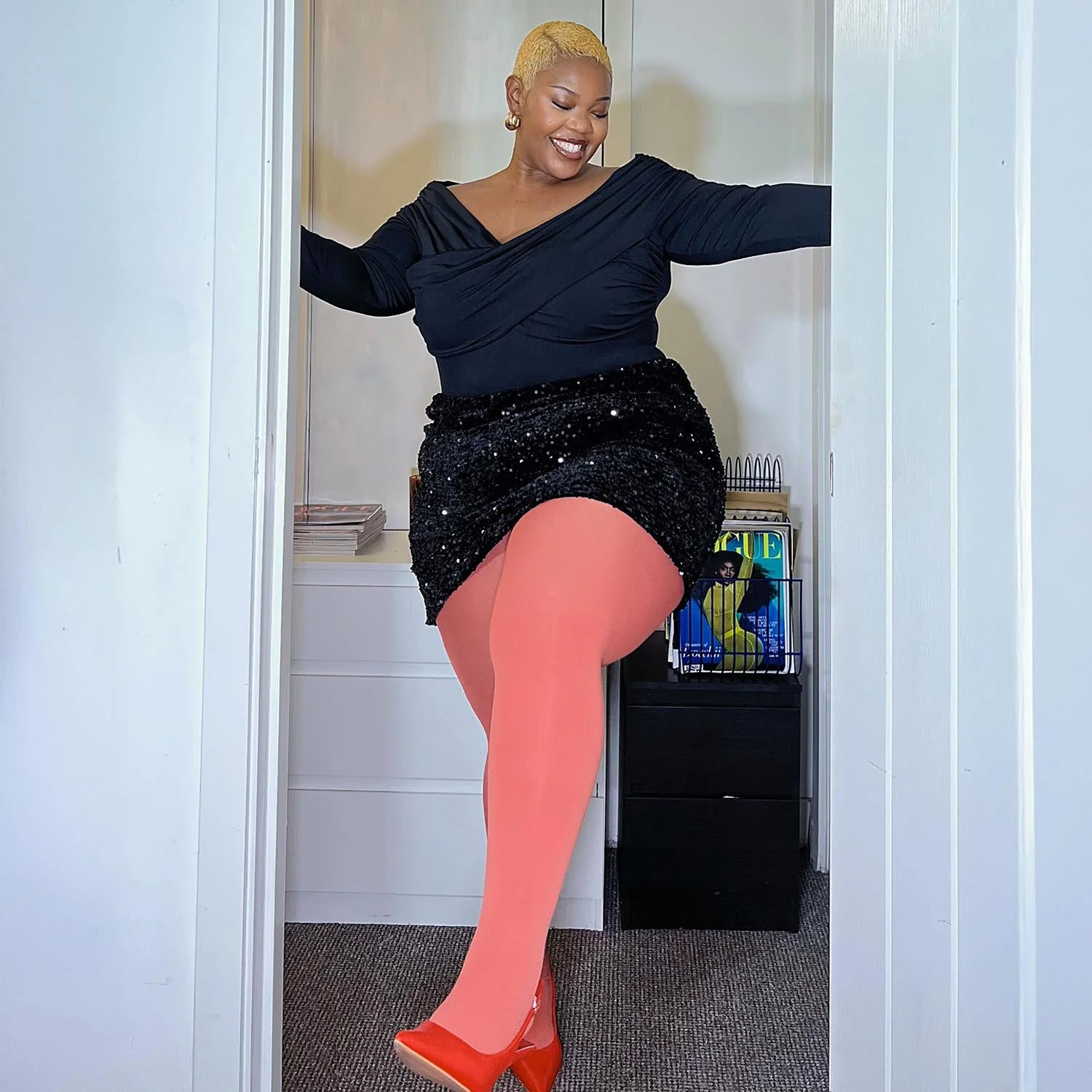 80 Denier Tights - Peach Party - Zenithce