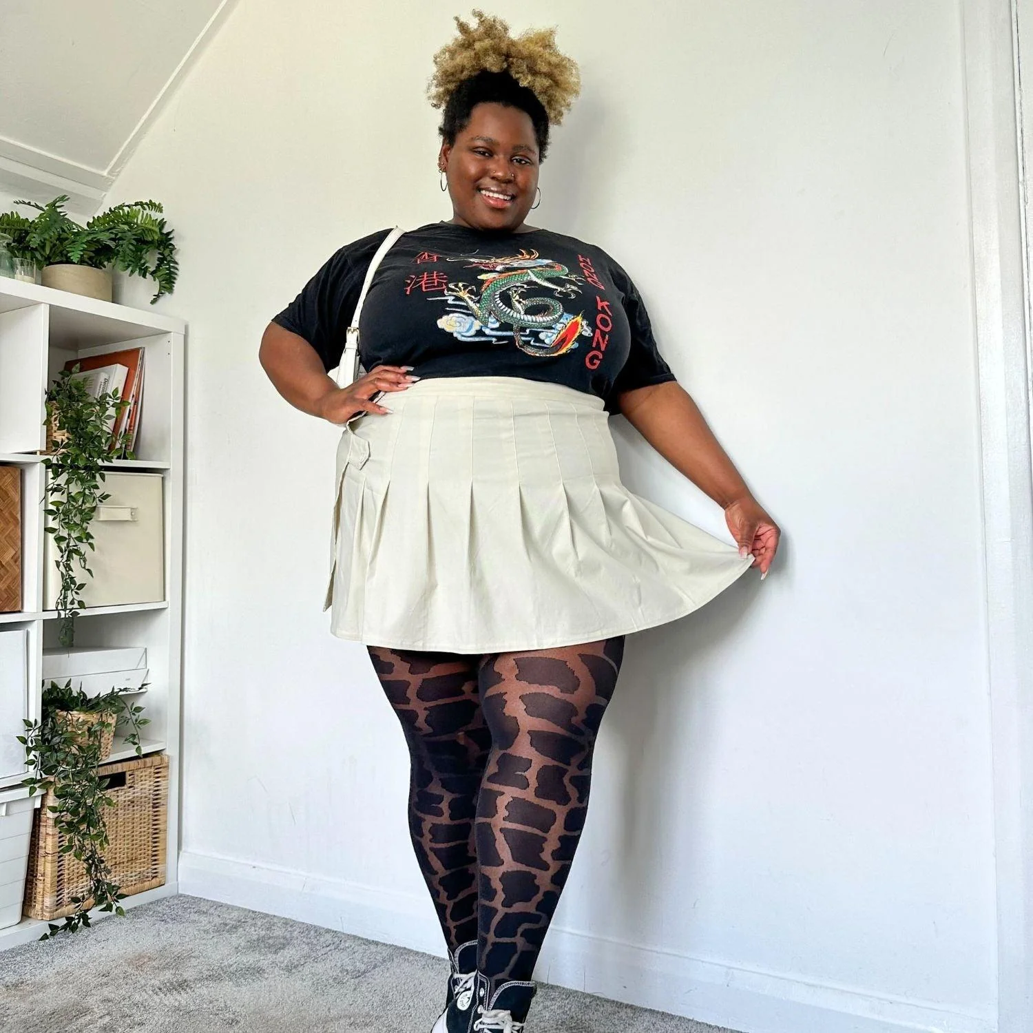 Your HighNess - Giraffe Print Tights - Zenithce