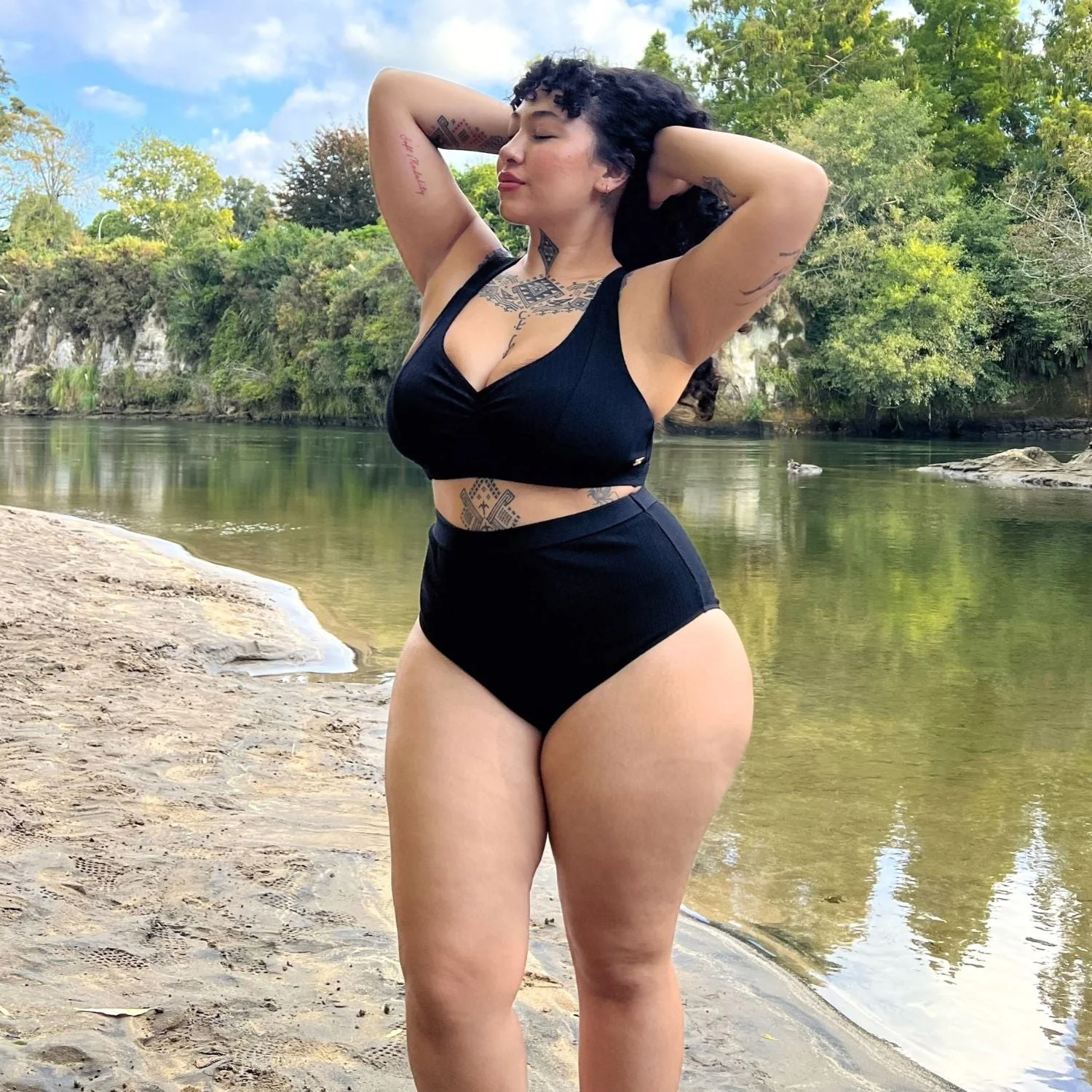 Tidelands Bikini Bottoms - Black - Zenithce