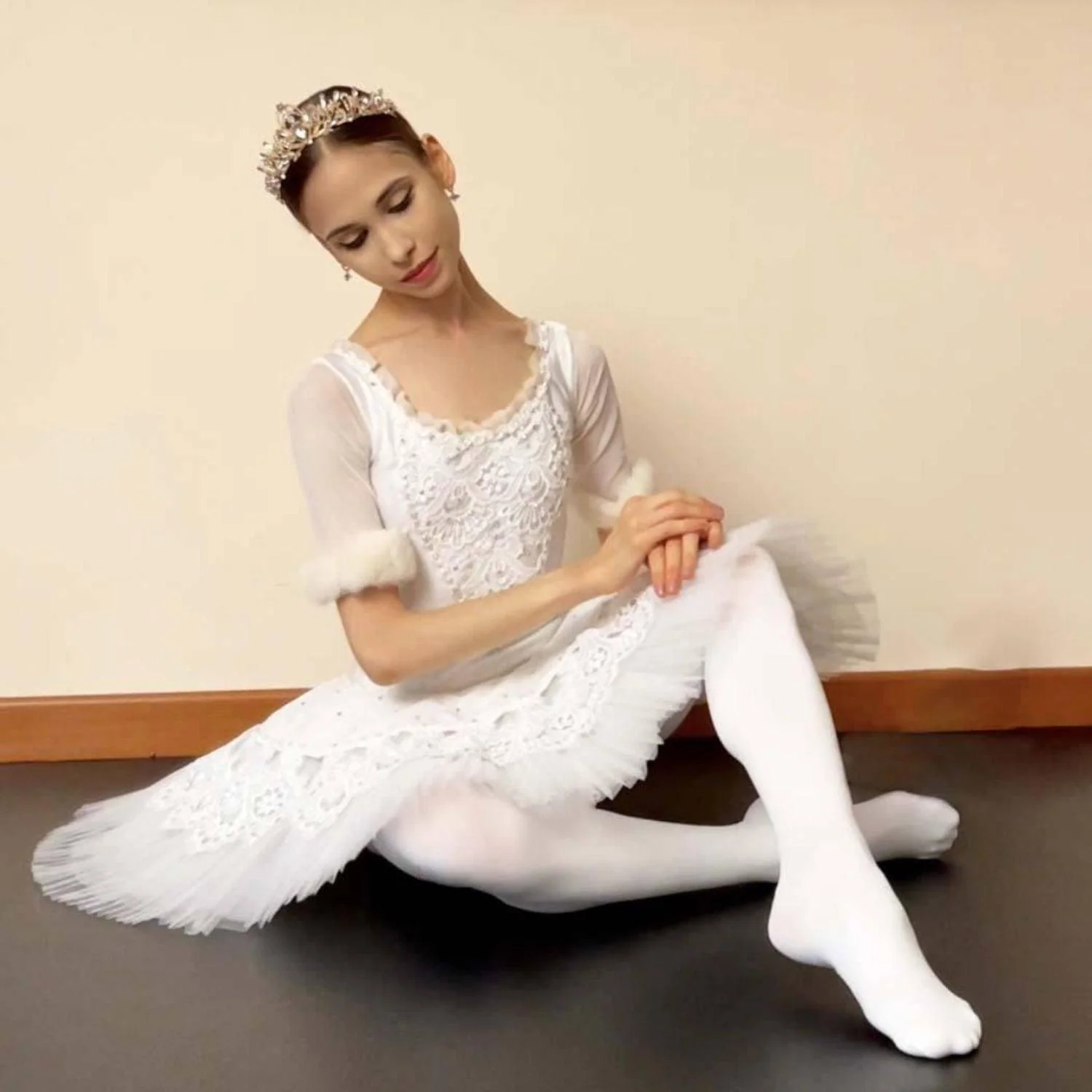 Convertible Dance Tights - White - Zenithce