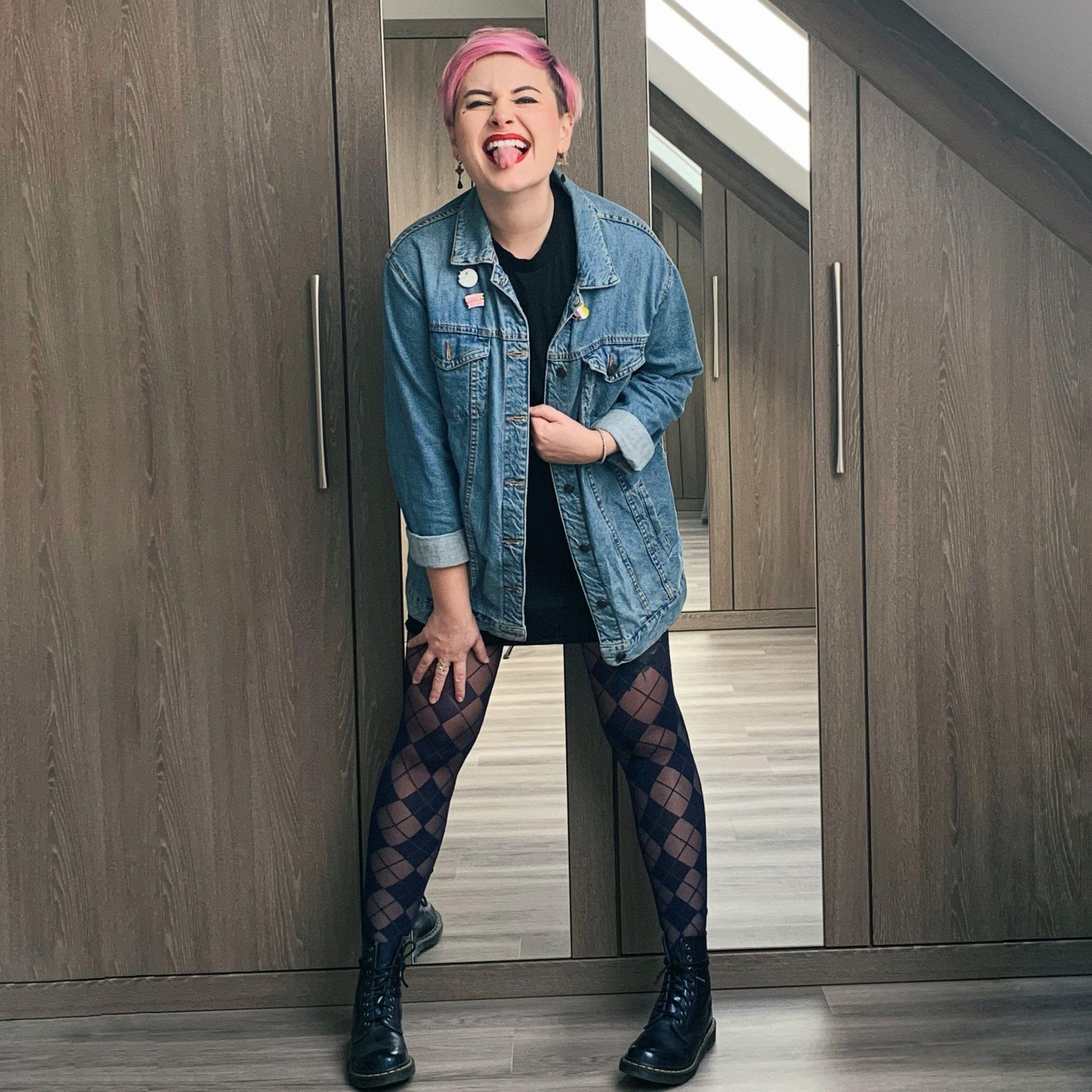 Diamond Tights - Navy - Zenithce