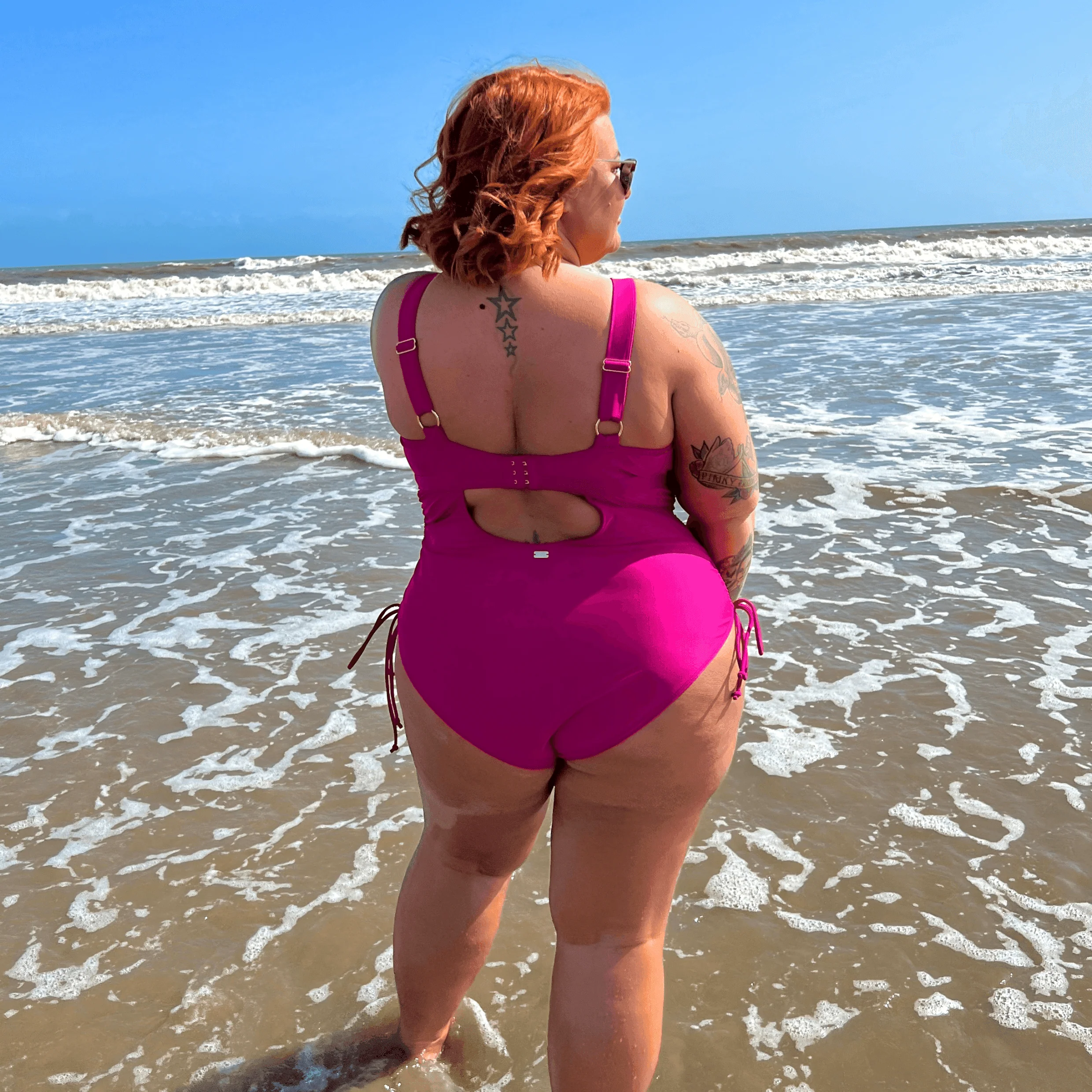 Phone Home Swimsuit - Hot Pink - Zenithce