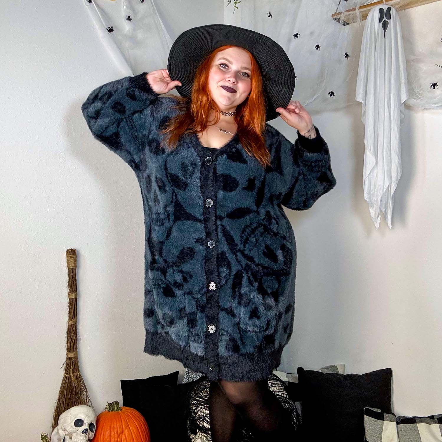 Catacomb Fluffy Cardigan - Zenithce