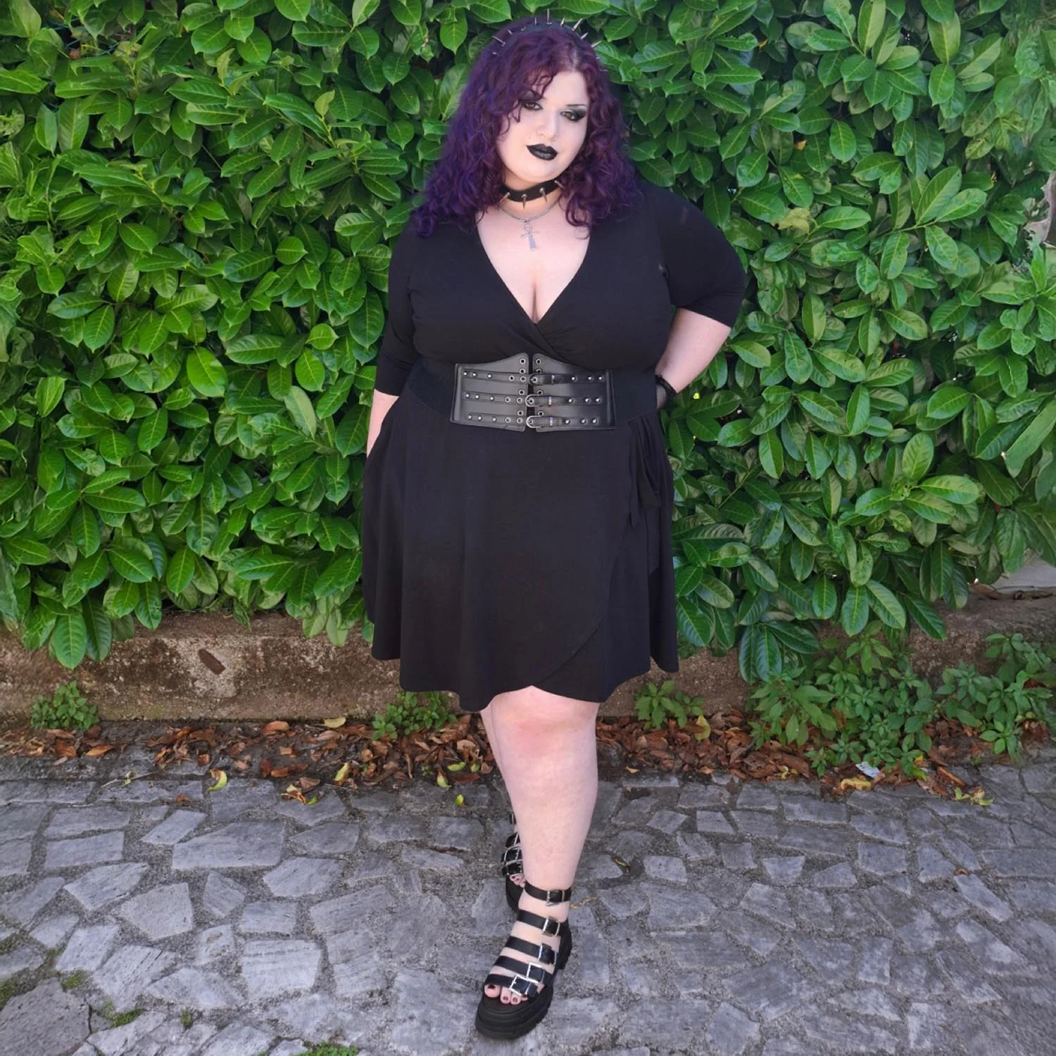 Mini Wrap Dress - Black - Zenithce