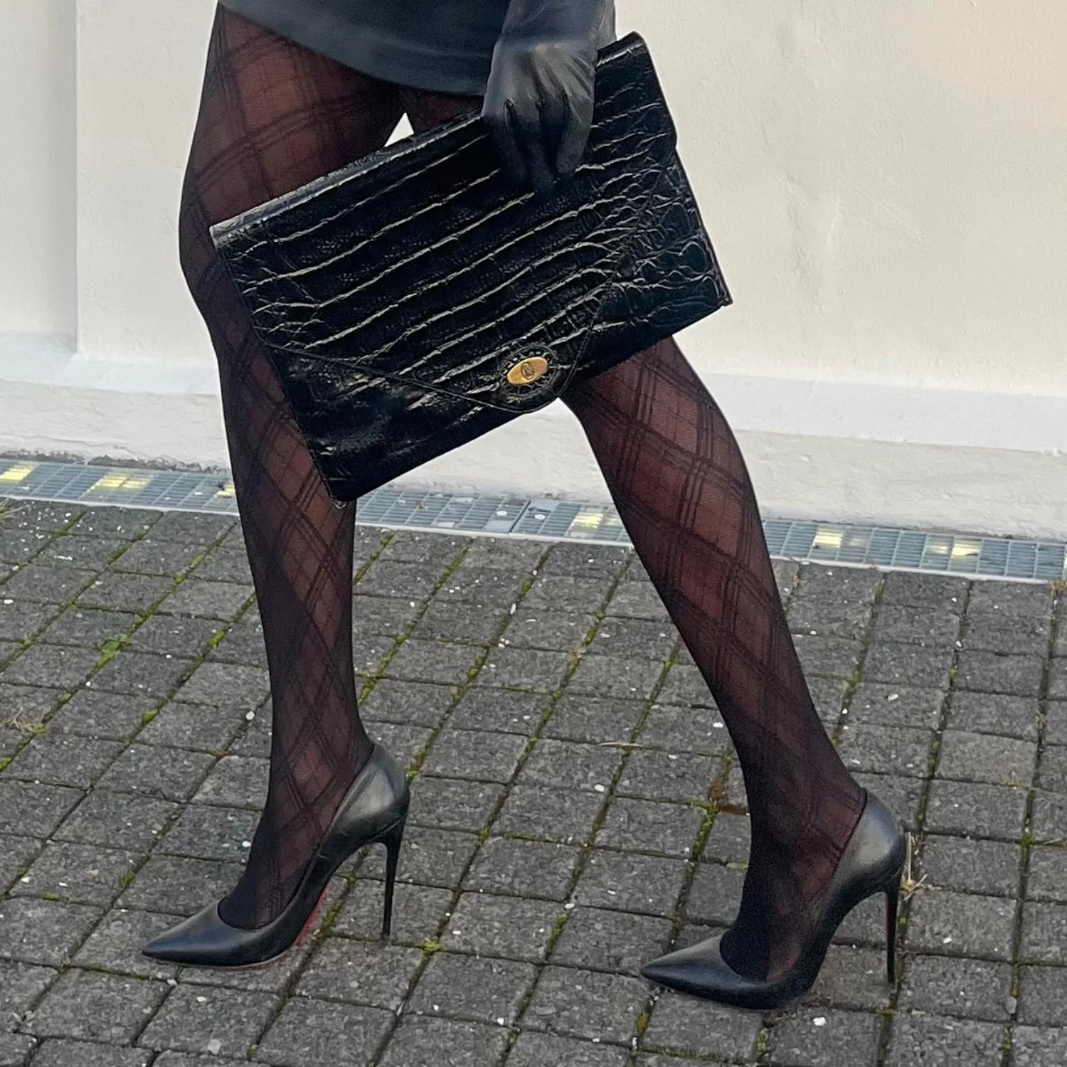 Christmas Tights - Midnight Plaid - Zenithce