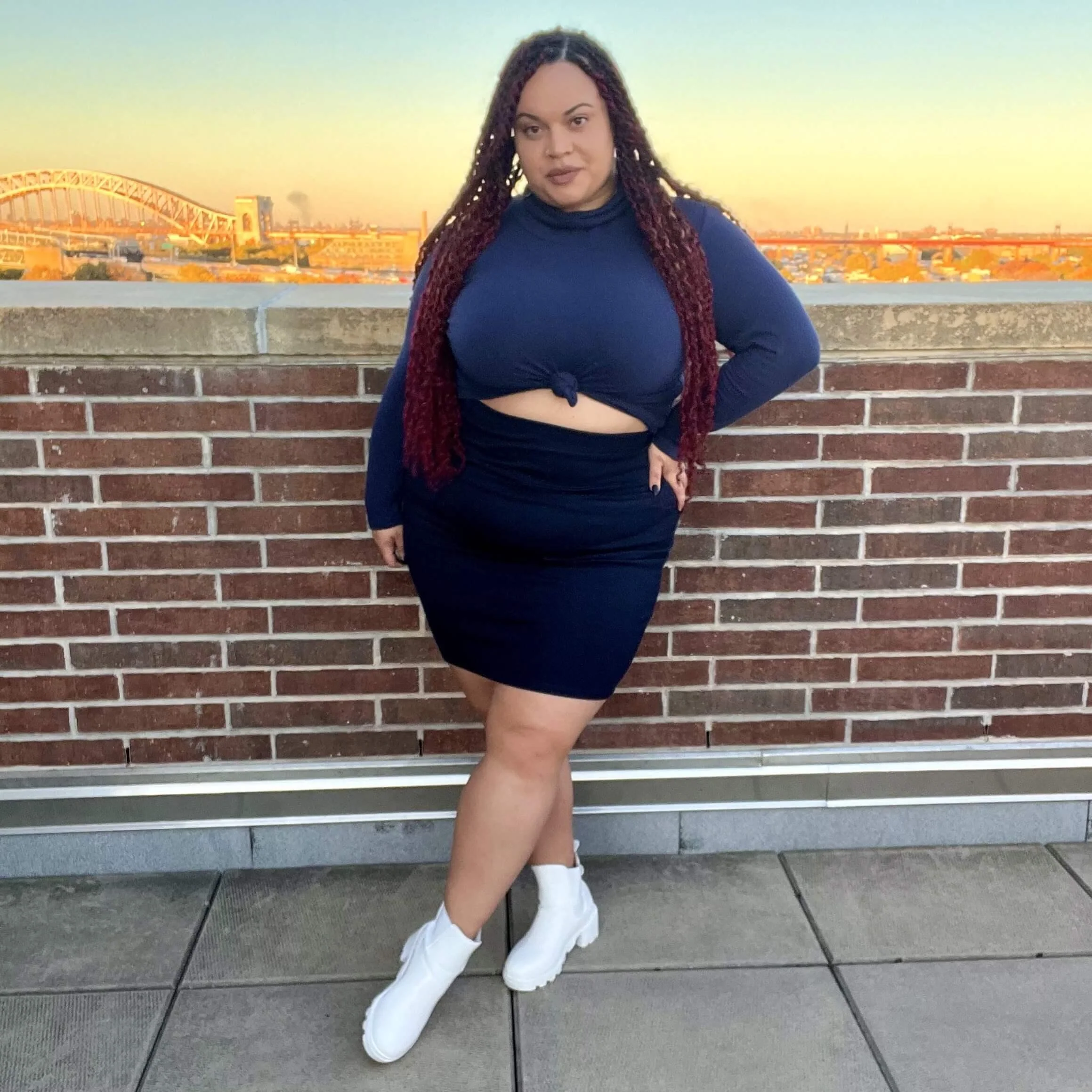 Mini Skirt - Navy - Zenithce