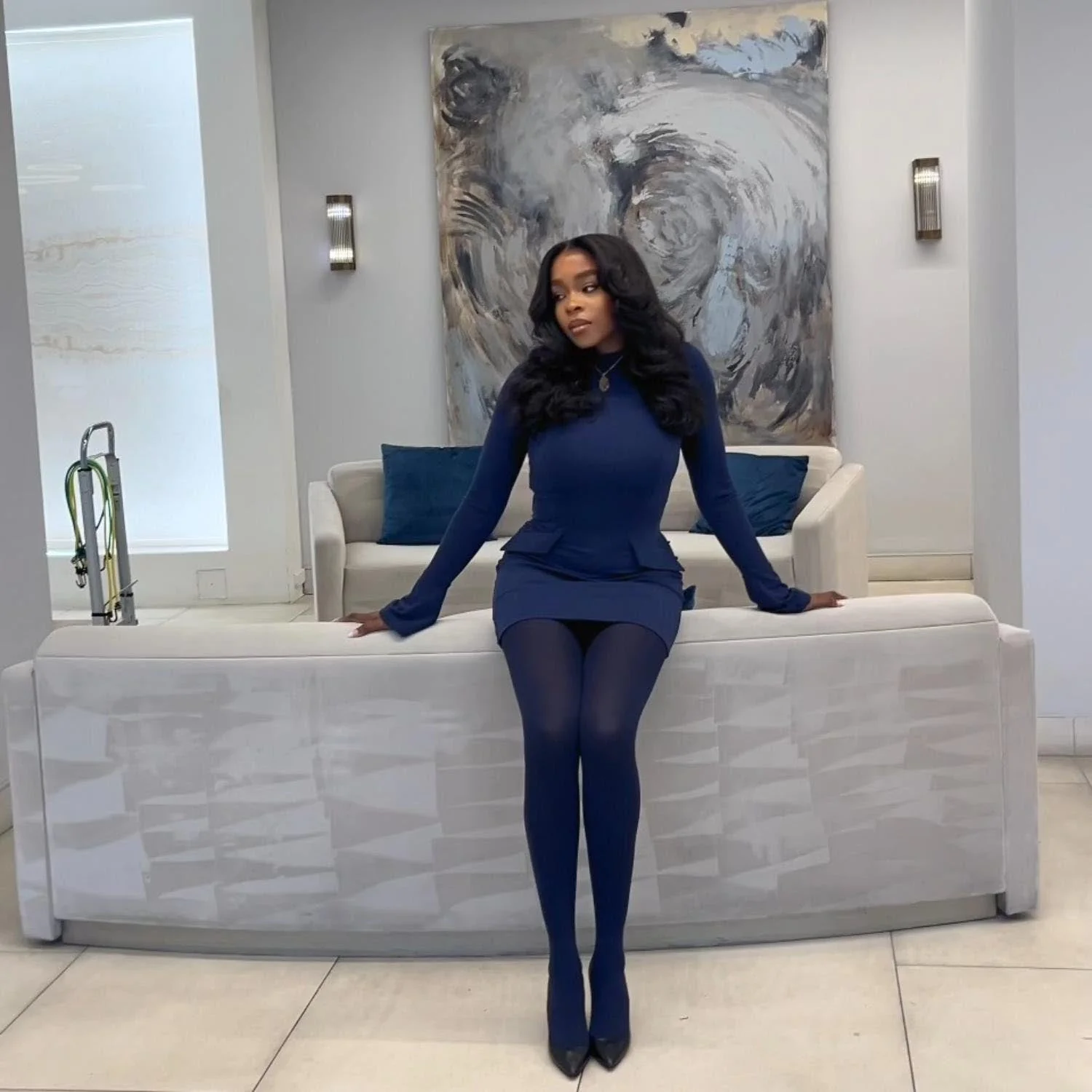 120 Denier Tights - Navy - Zenithce