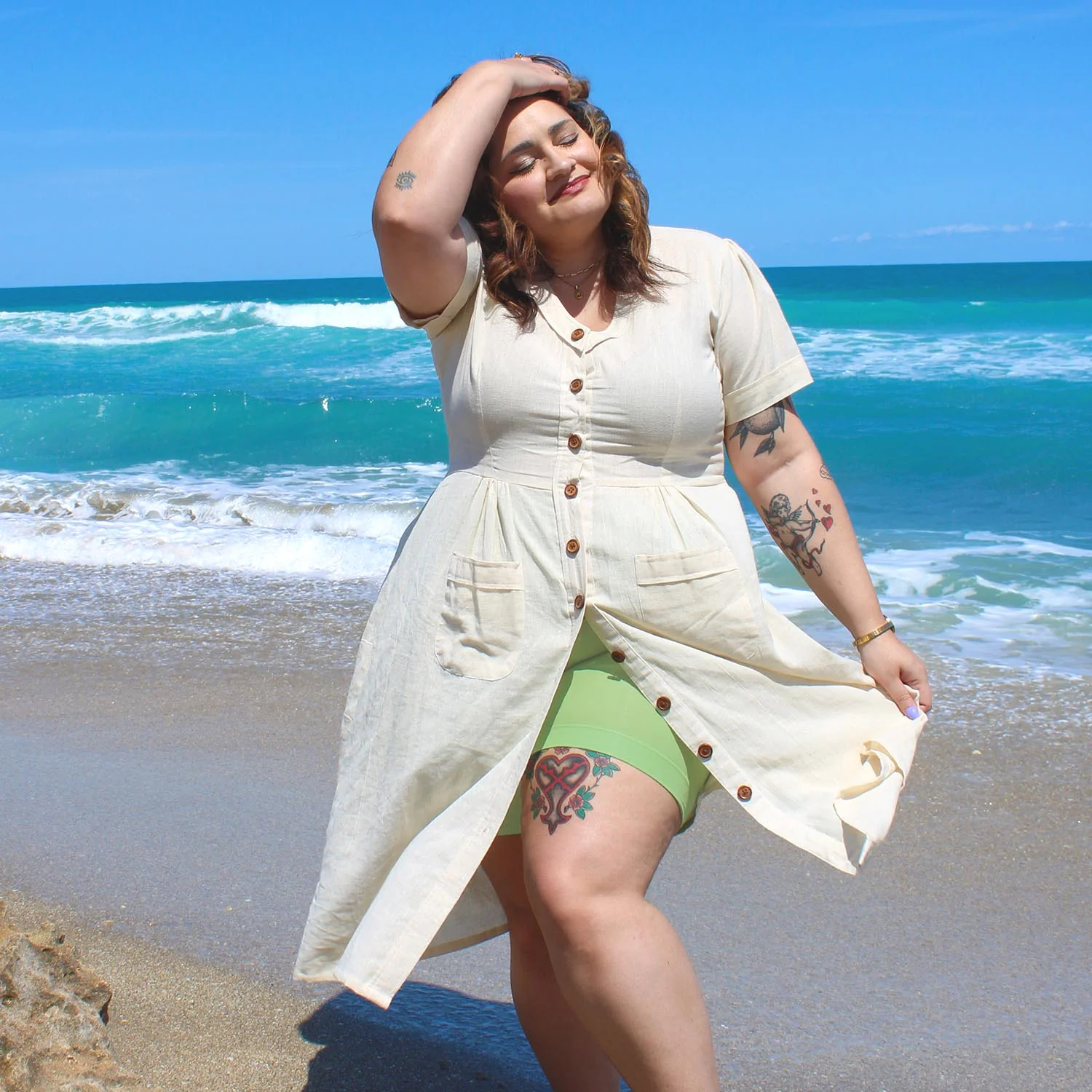 Stay Cool Chub Rub Shorts - Matcha - Zenithce