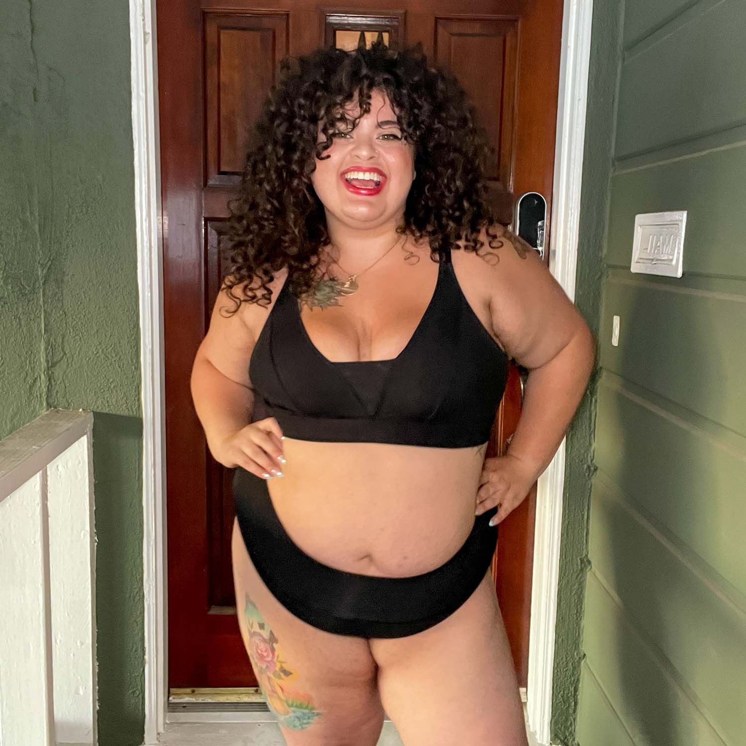 Everyday Ribbed Bra - 3 x Black - Zenithce