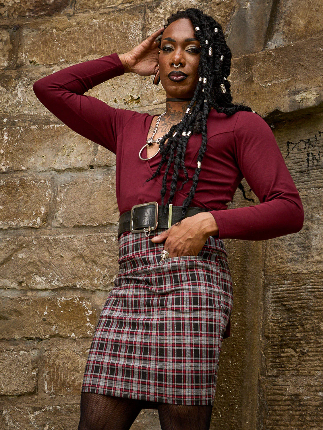 Plaid Mini Skirt - Bonnie - Zenithce