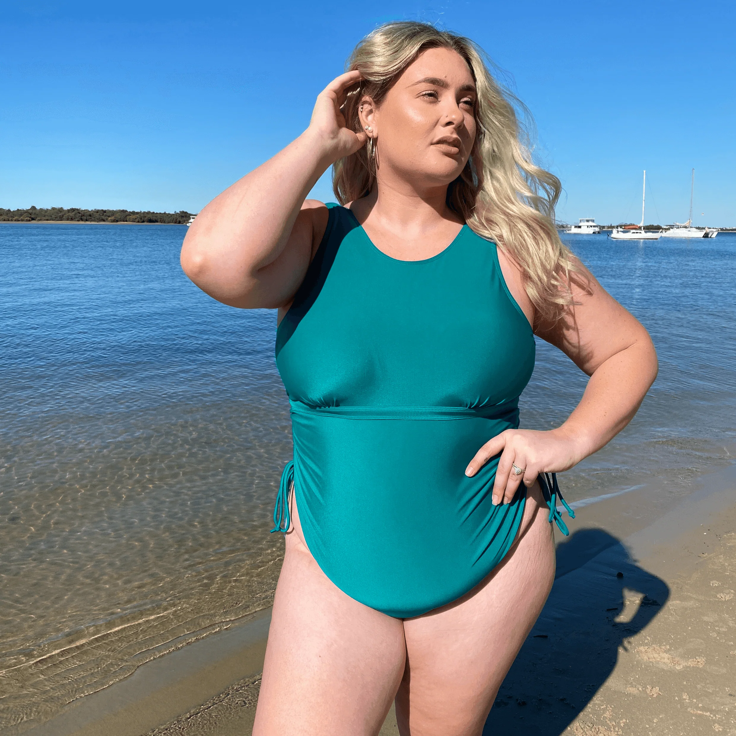 I'll fly with you Swimsuit - Teal - Zenithce