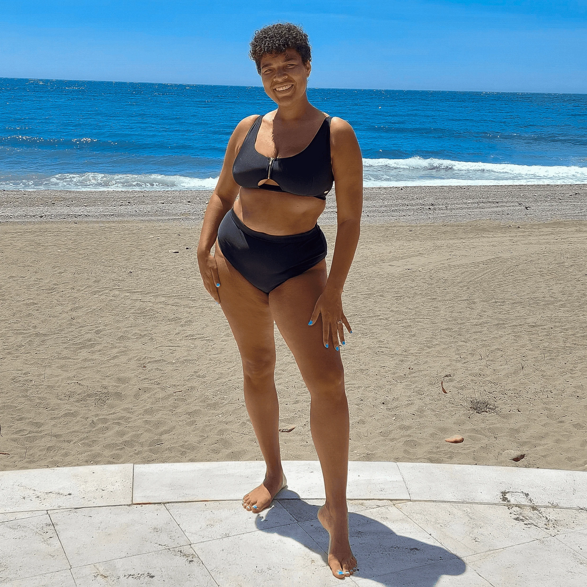 Hasta La Vista Bikini Bottoms - Black - Zenithce