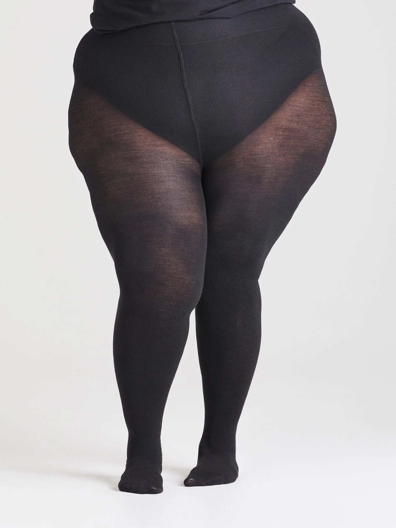 Merino Wool Tights - Black - Zenithce