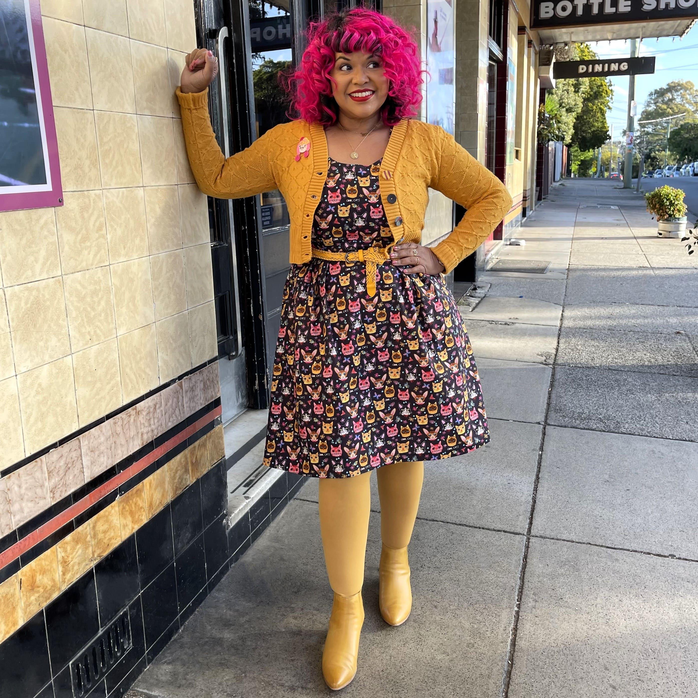 80 Denier Tights - Colonel Mustard - Zenithce