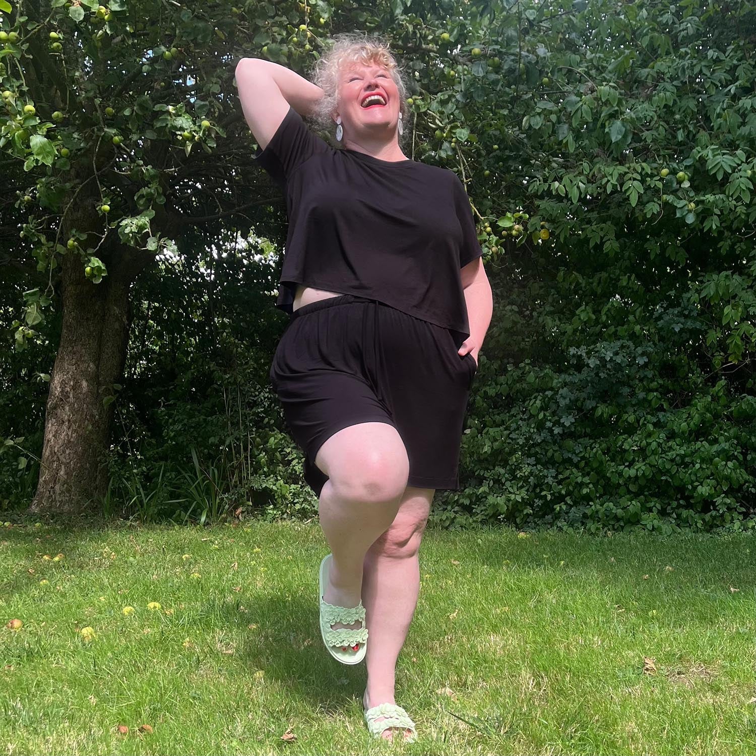 Lightweight Crew Neck Tee - Black - Zenithce