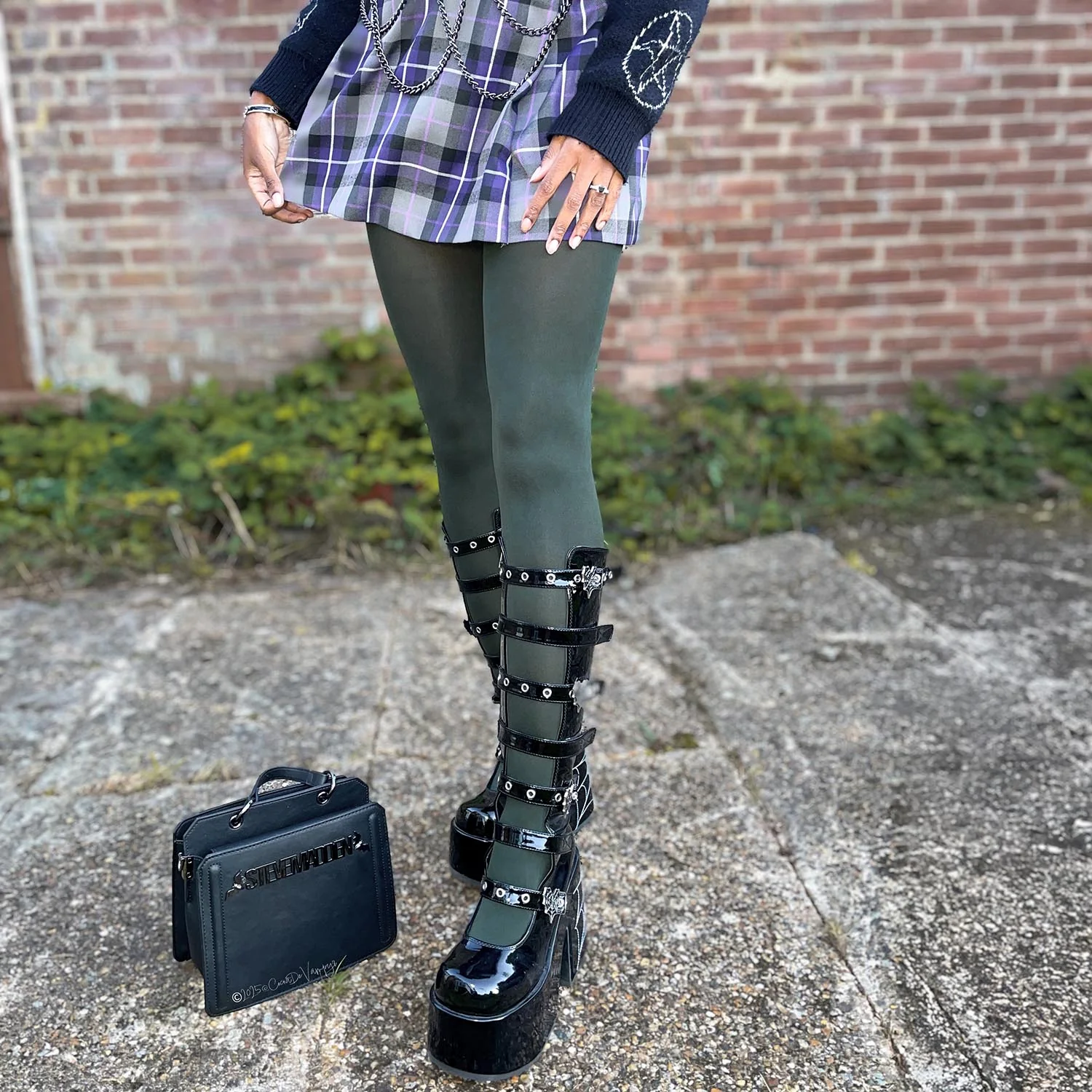 80 Denier Tights - Crocodile - Zenithce