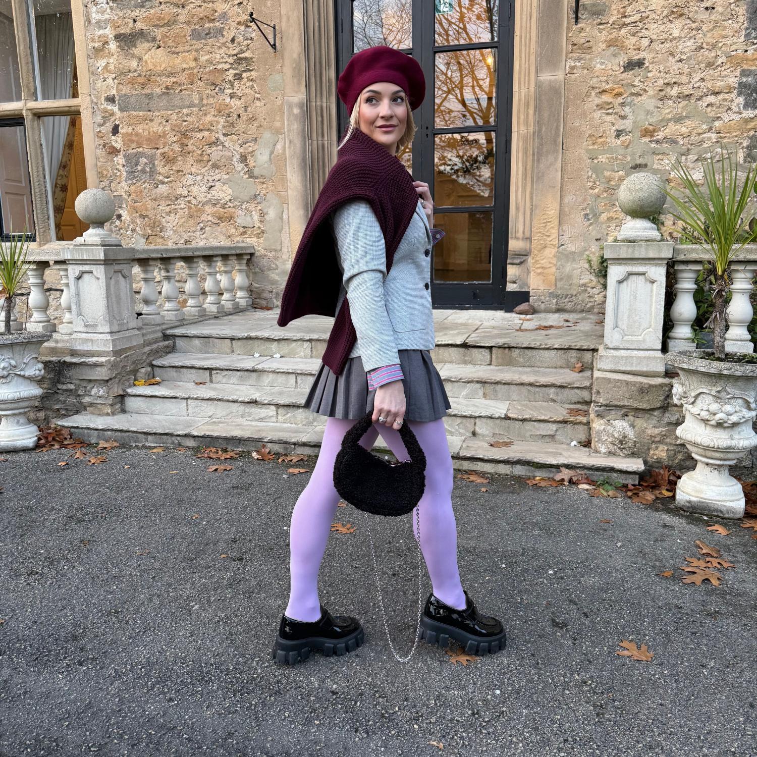 120 Denier Tights - Wisteria - Zenithce