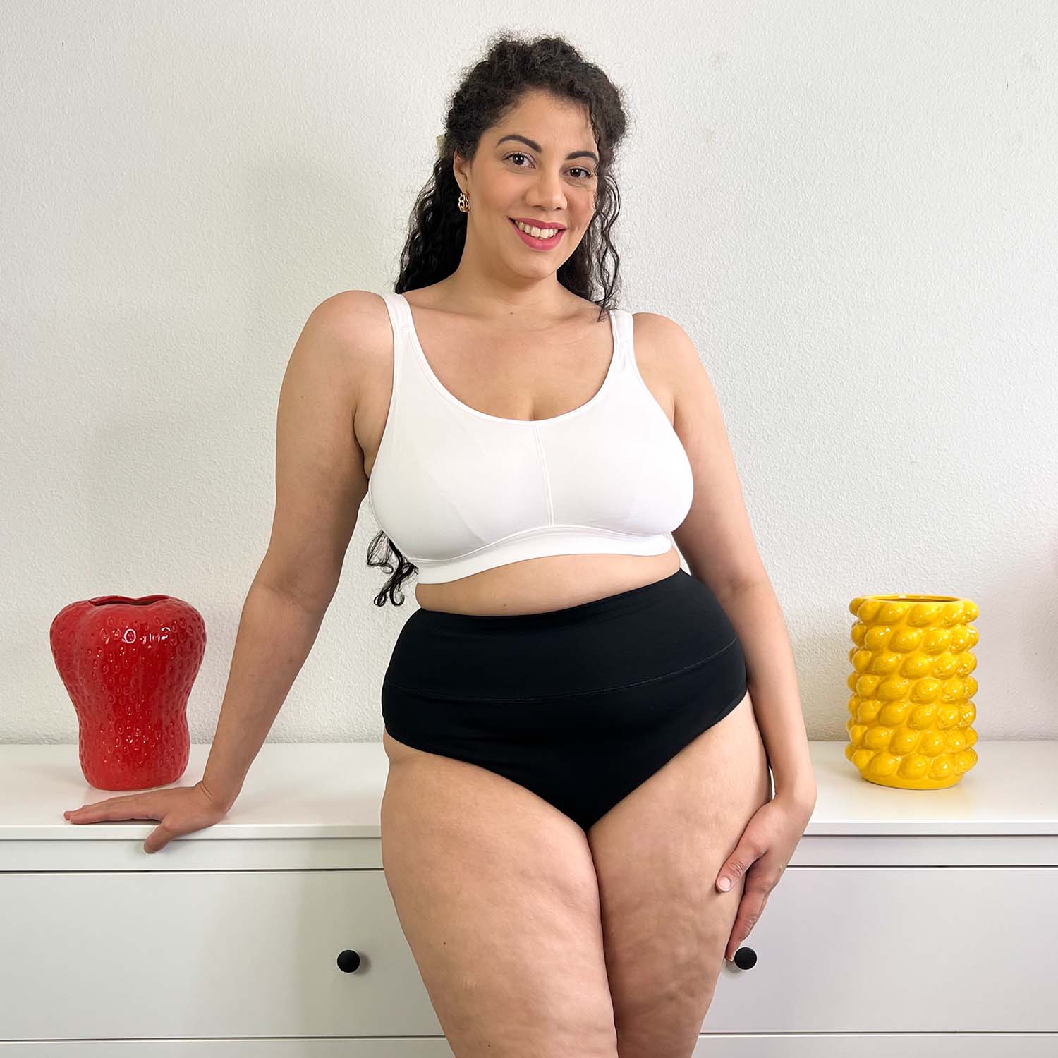 Cheeky High Leg Knickers - 3 Pairs in Black - Zenithce