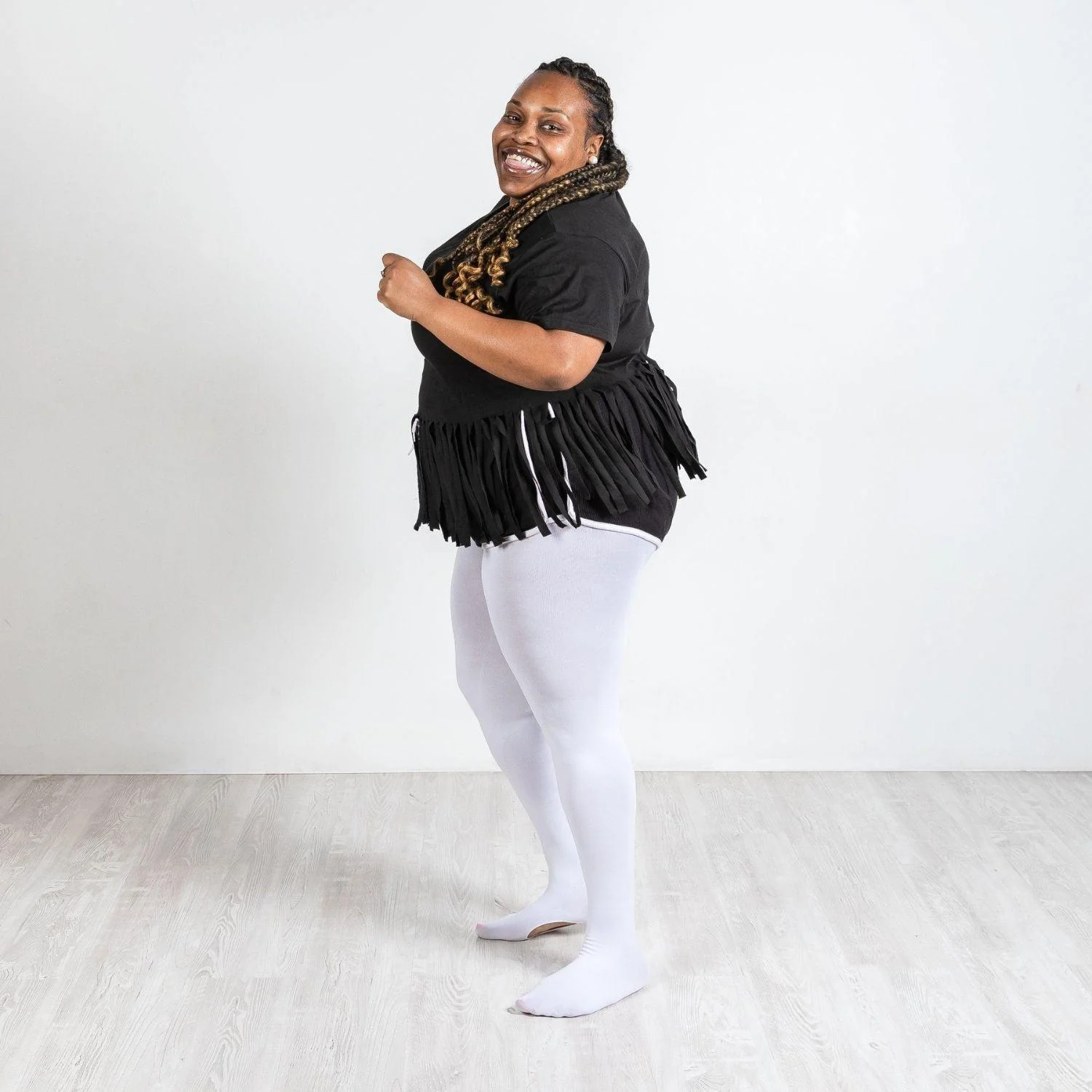 Convertible Dance Tights - White - Zenithce