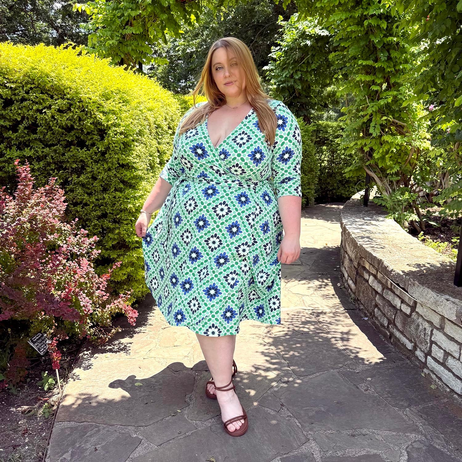 Wrap Dress - Blue Pearl - Zenithce