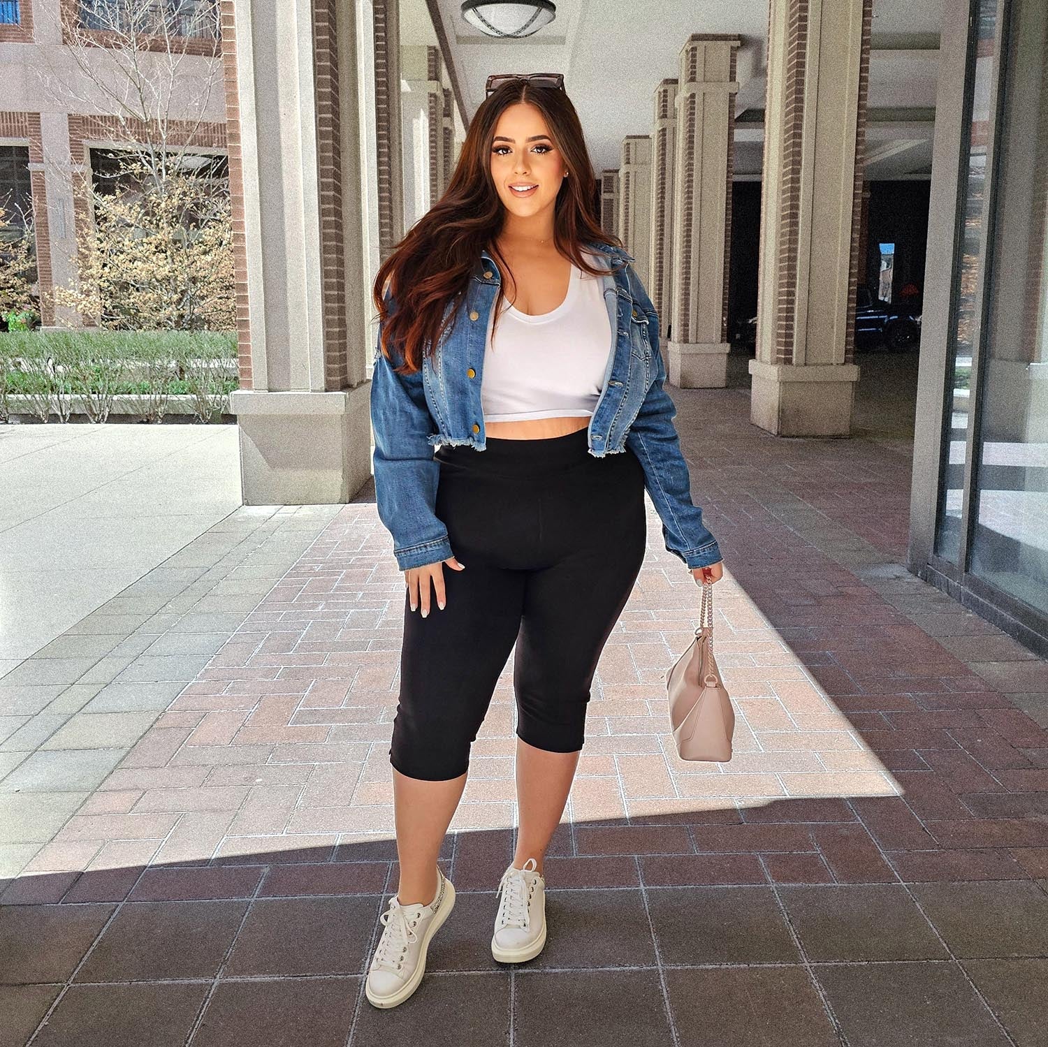 Squat-Proof Capri Leggings - Black - Zenithce