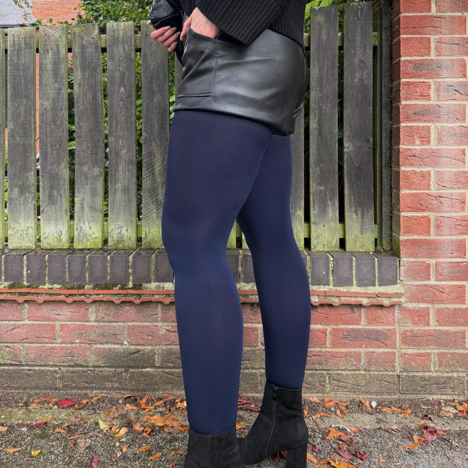 120 Denier Tights - Navy - Zenithce