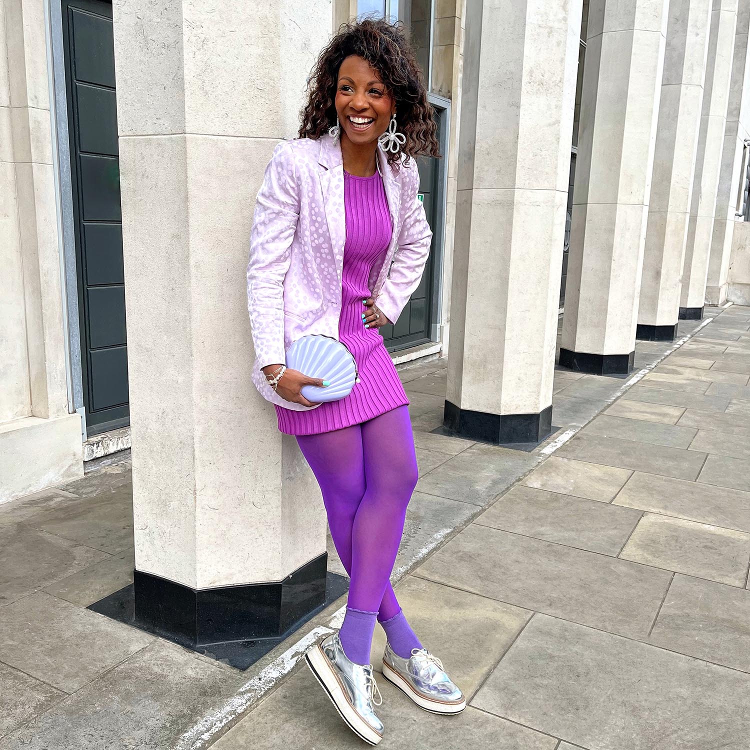 30 Denier Sheer Tights - Purple Haze - Zenithce