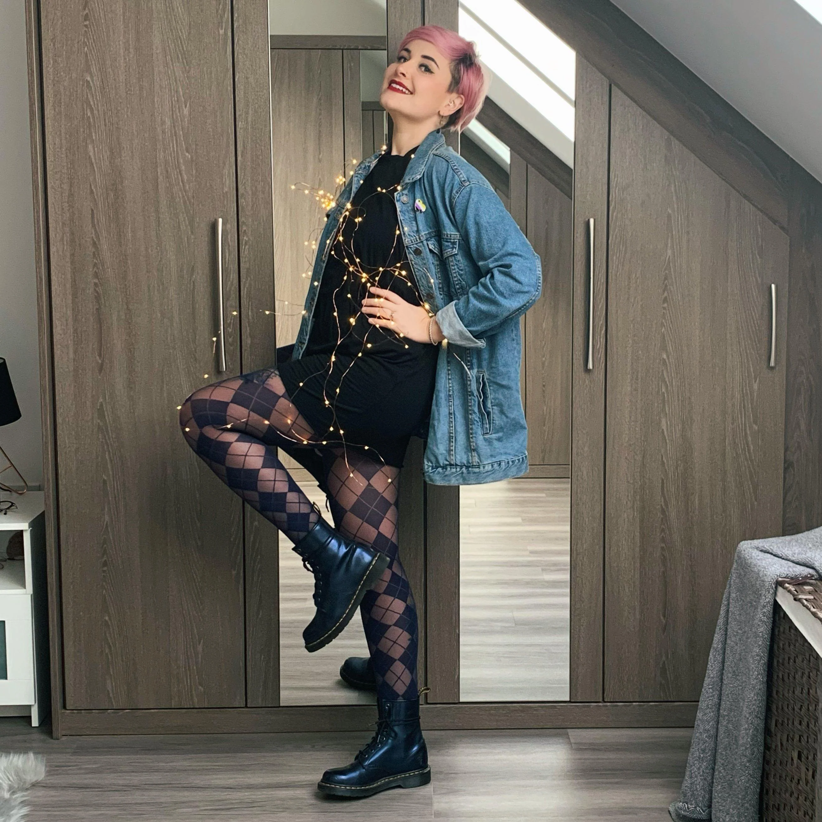 Diamond Tights - Navy - Zenithce