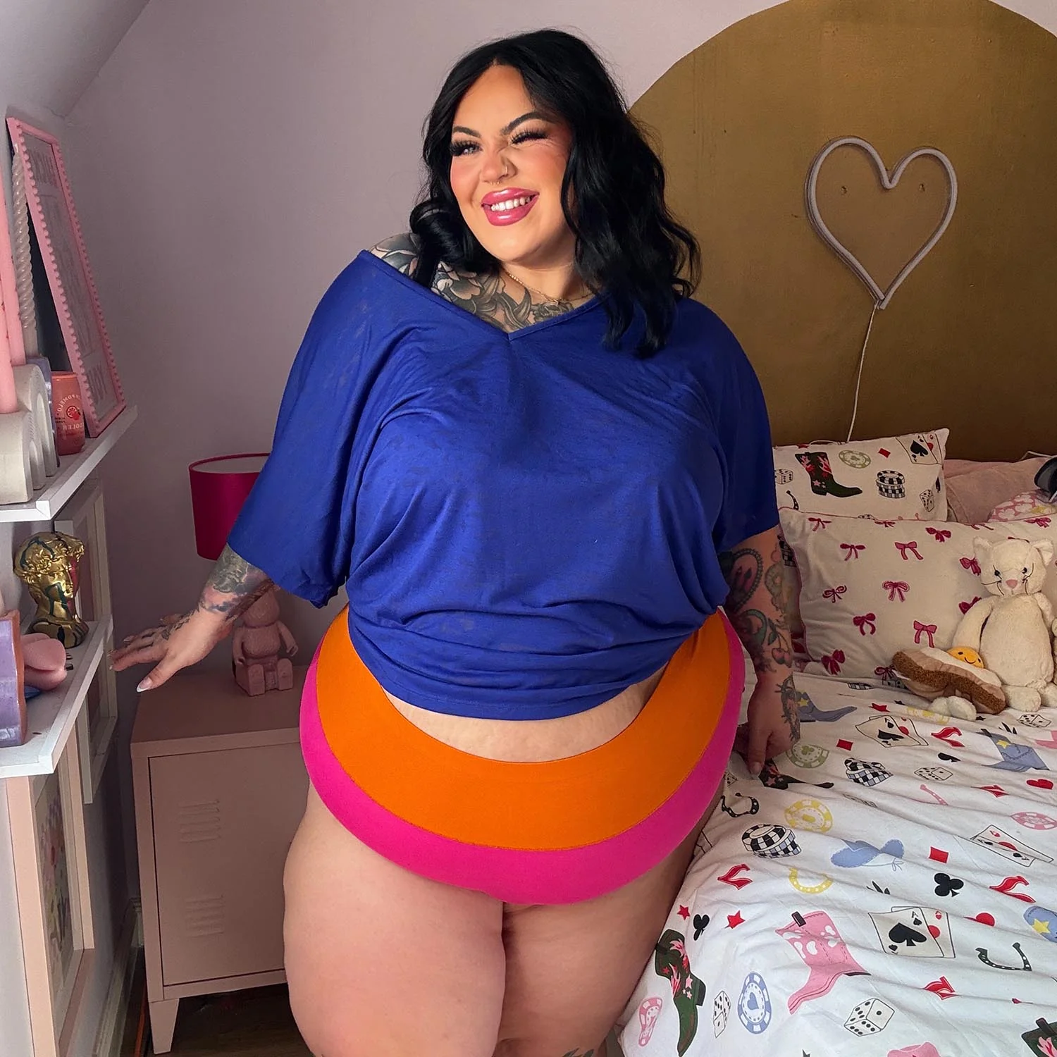 Organic Cotton Full Brief Duo Knickers - Barbara & Papaya - Zenithce