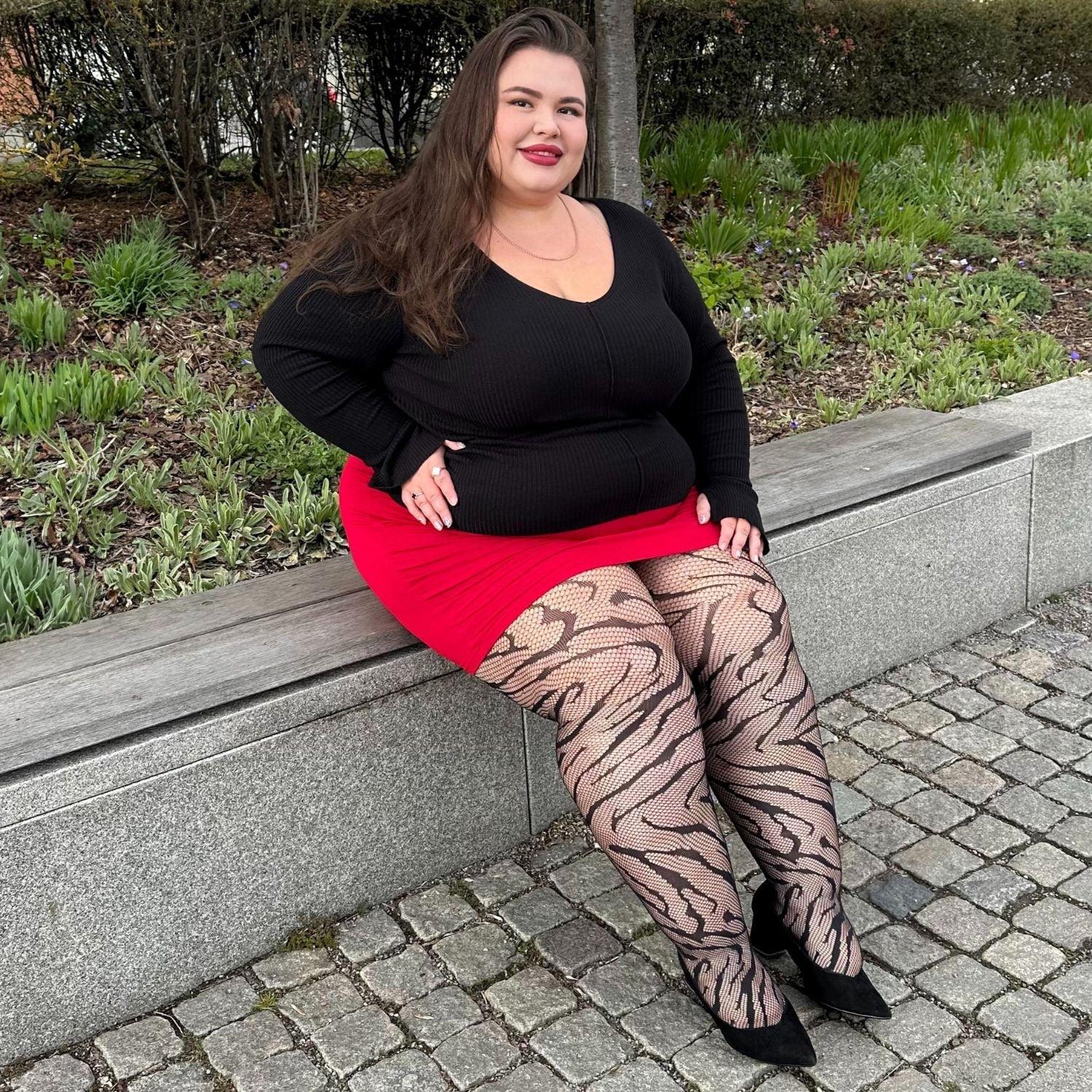 Feline Myself - Tiger Stripe Fishnets - Zenithce