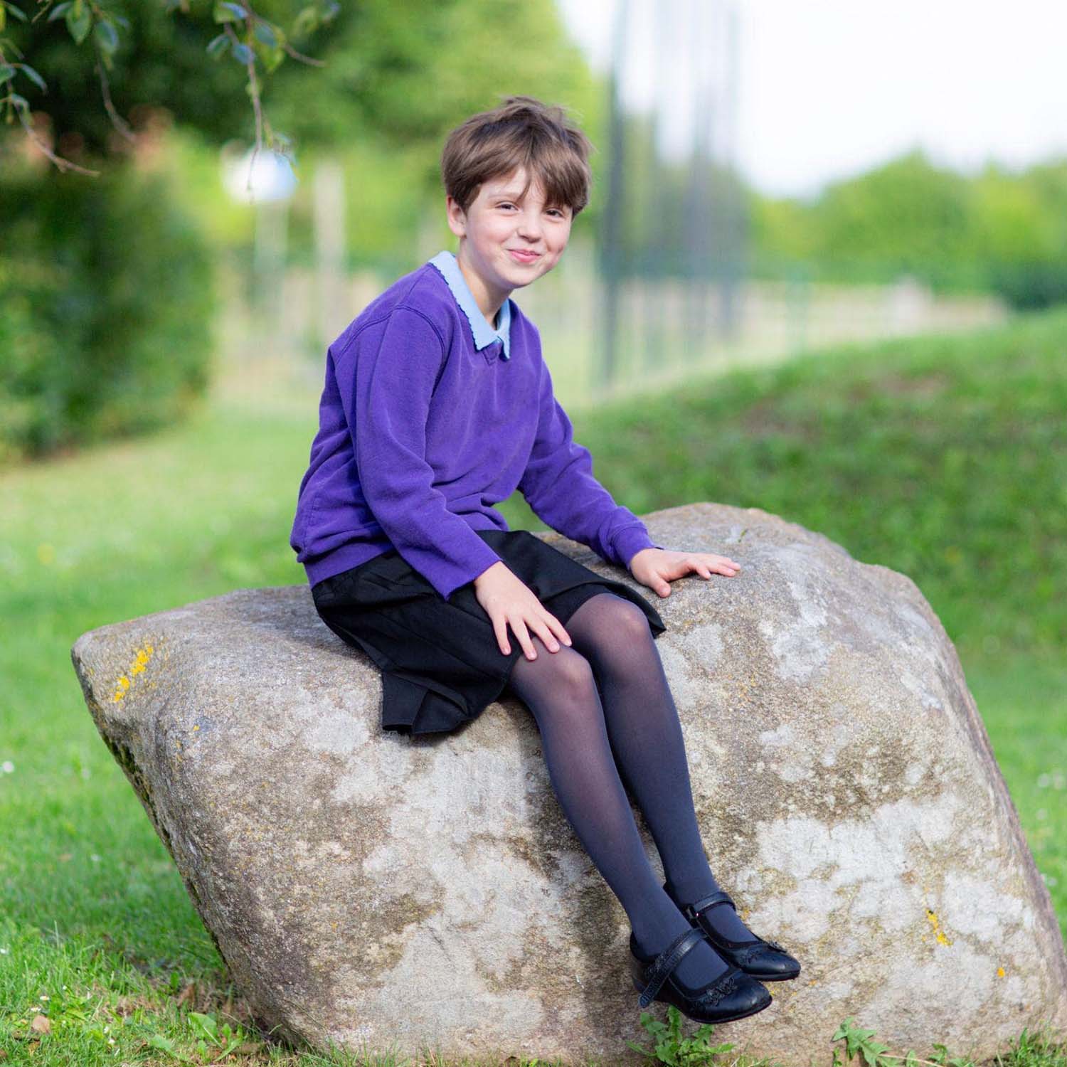 Kids Tights - Slate Grey - Zenithce