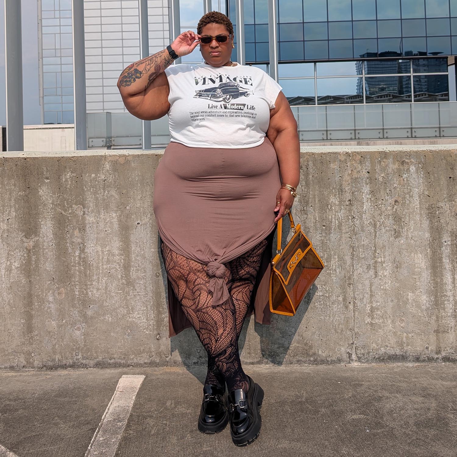 Thighs The Limit Fishnets - Timewarp - Black - Zenithce