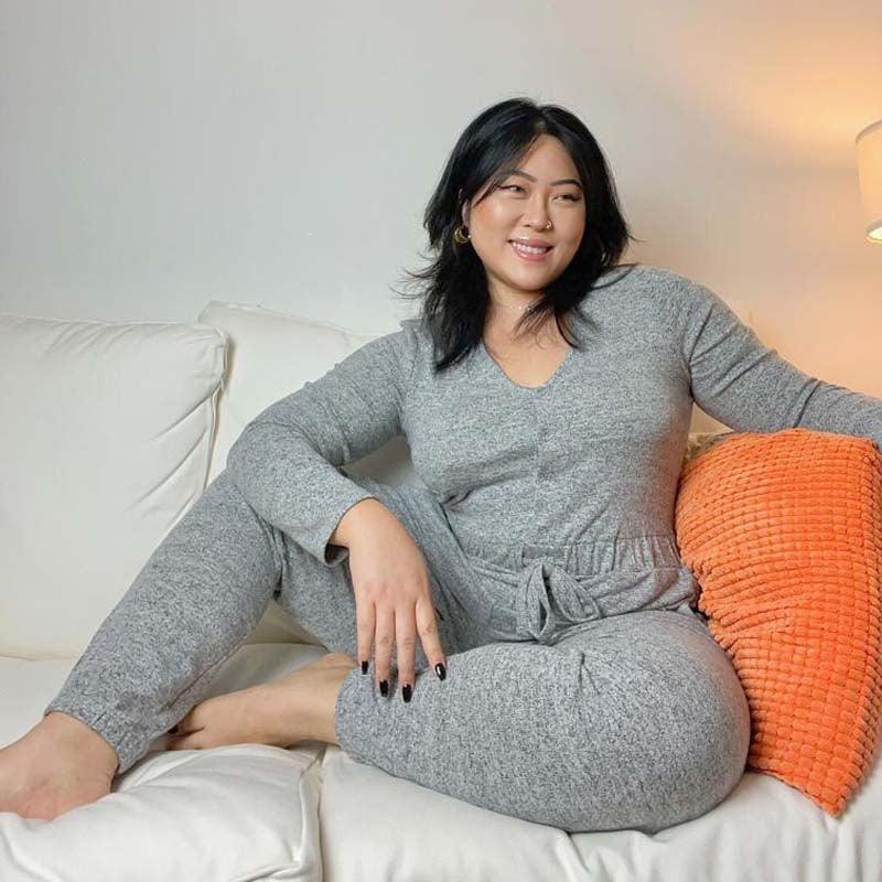 Jumpsuit - Grey Marl - Zenithce